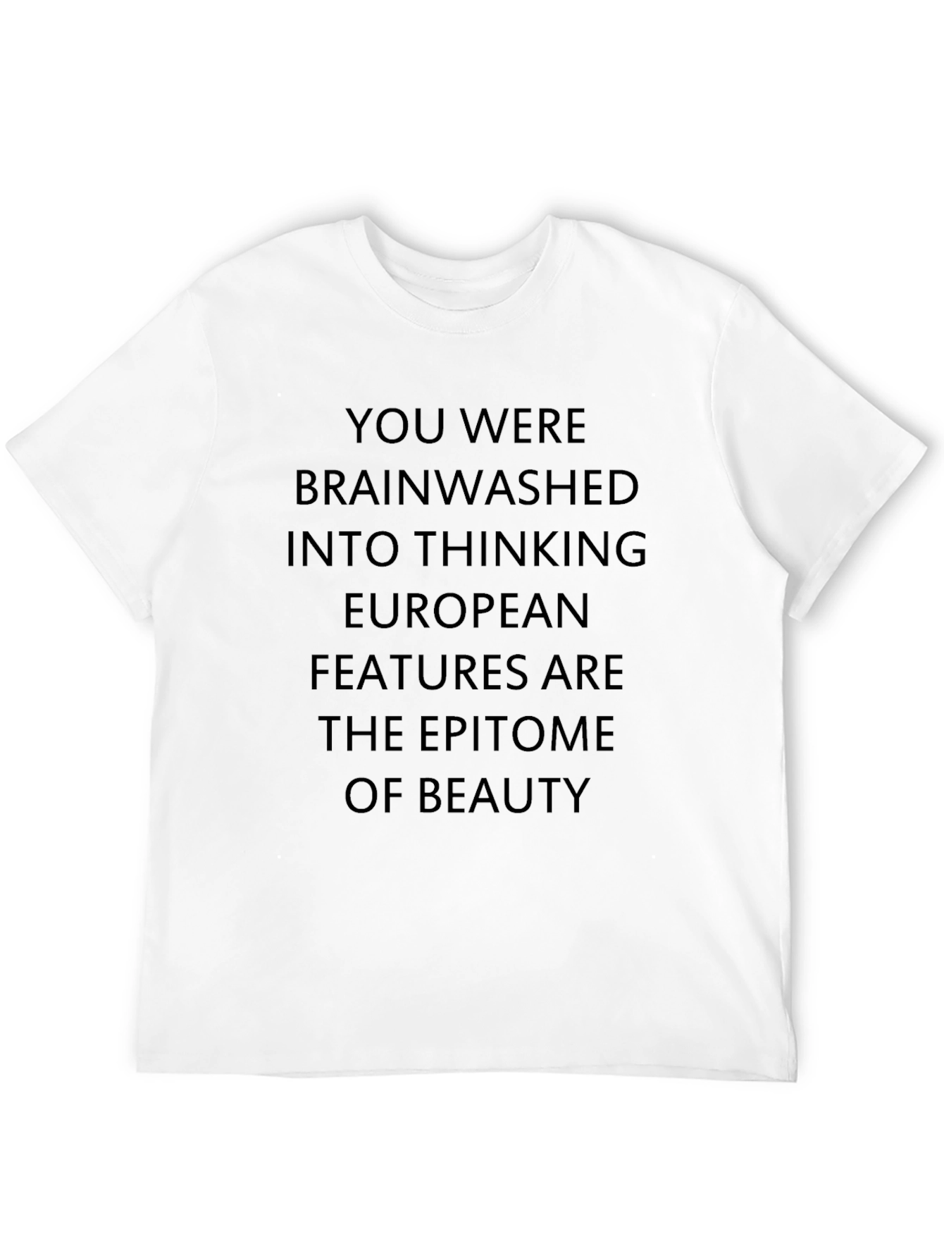 Black Statement T-Shirt: Brainwashed European Beauty view 12
