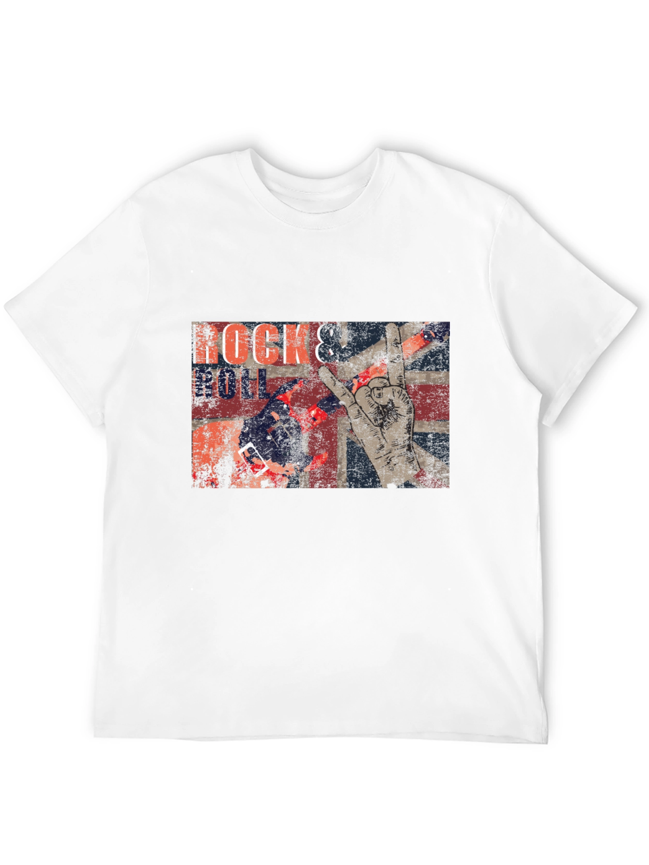 Black Rock & Roll Graphic Print T-Shirt view 12