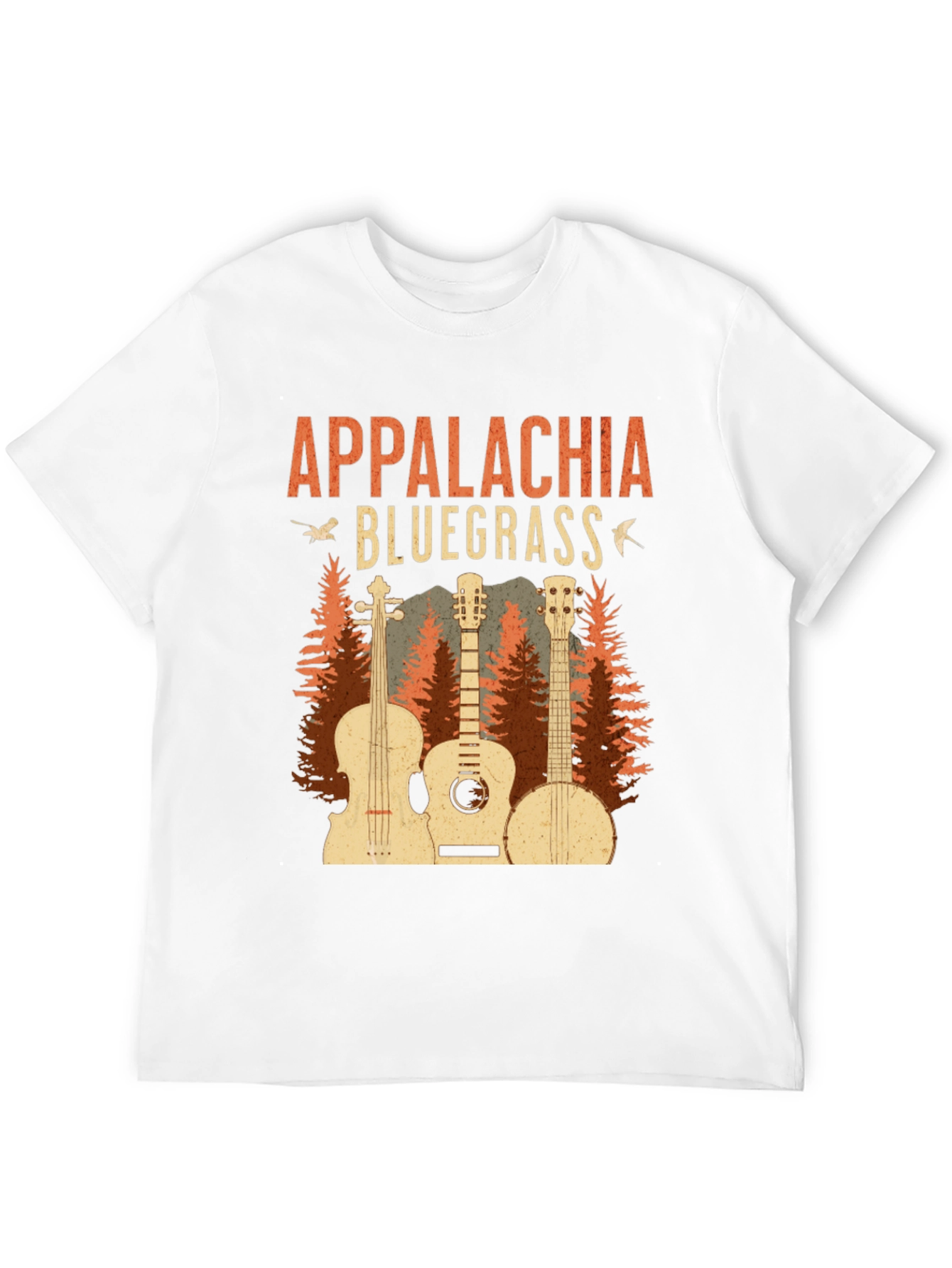 Black Appalachia Bluegrass Music Graphic Tee view 12