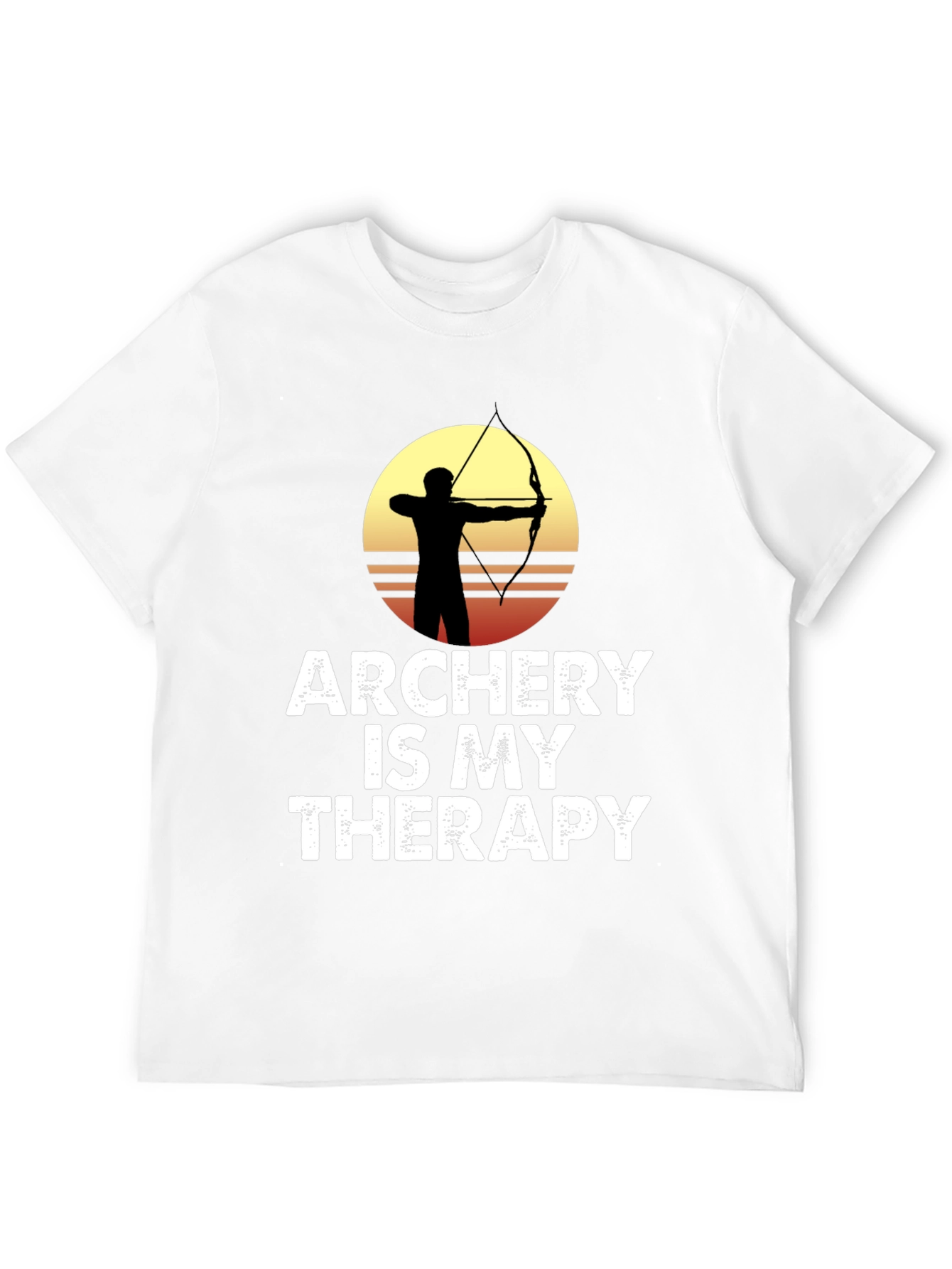 Black Archery is My Therapy Graphic T-Shirt view 12