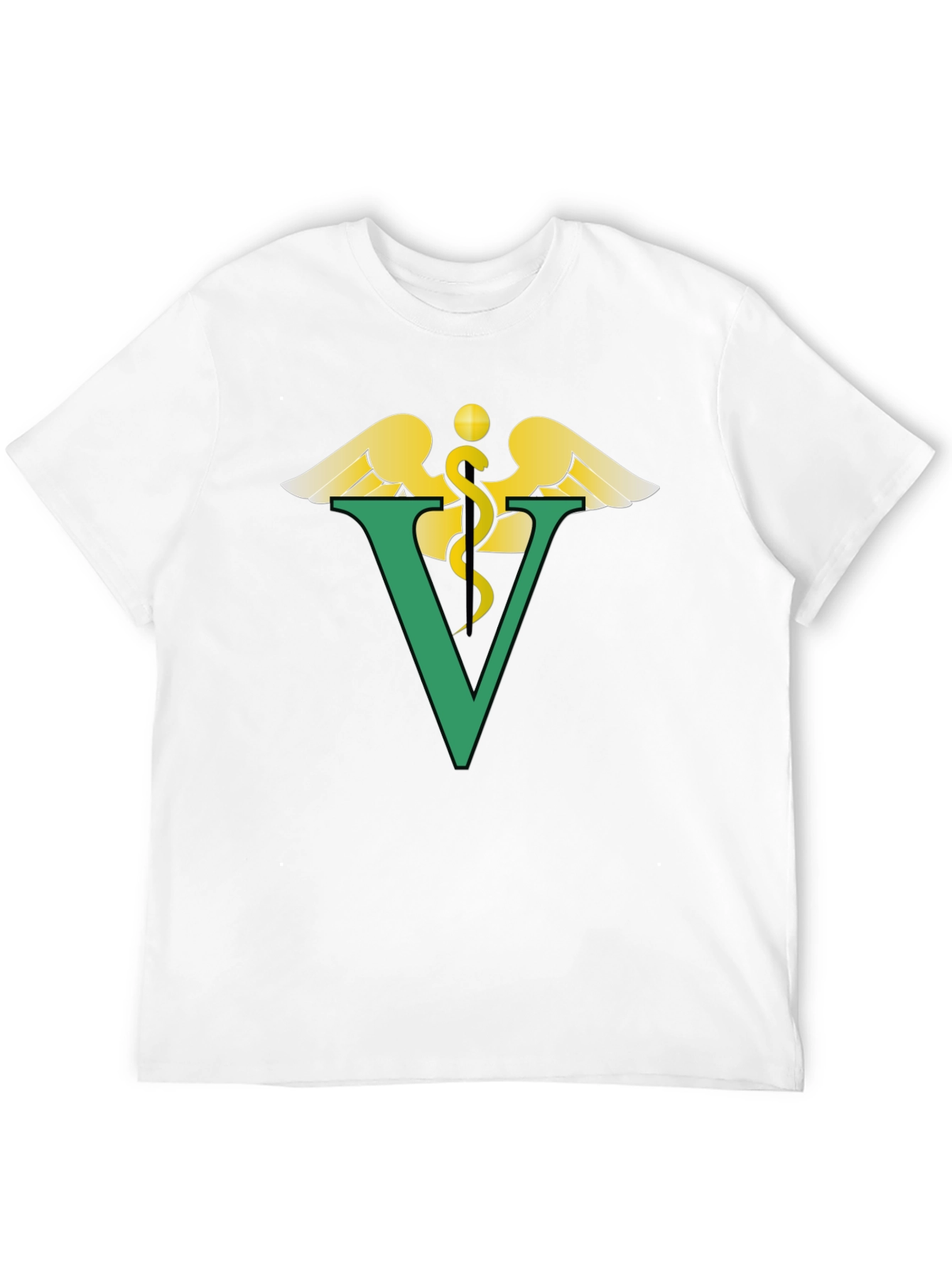 Black Vet Symbol Graphic T-Shirt - Unisex Tee view 12