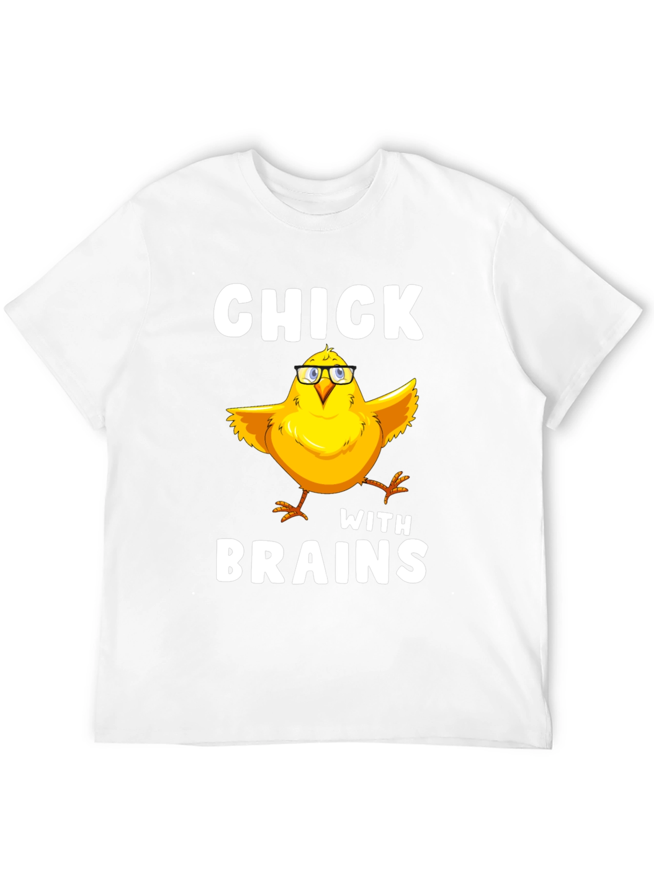 Black Chick With Brains T-Shirt Funny Bird Lover Tee view 12