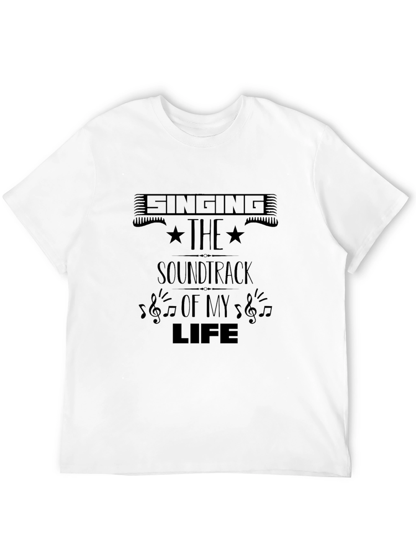 Black Singing the Soundtrack of My Life Black T-Shirt view 12