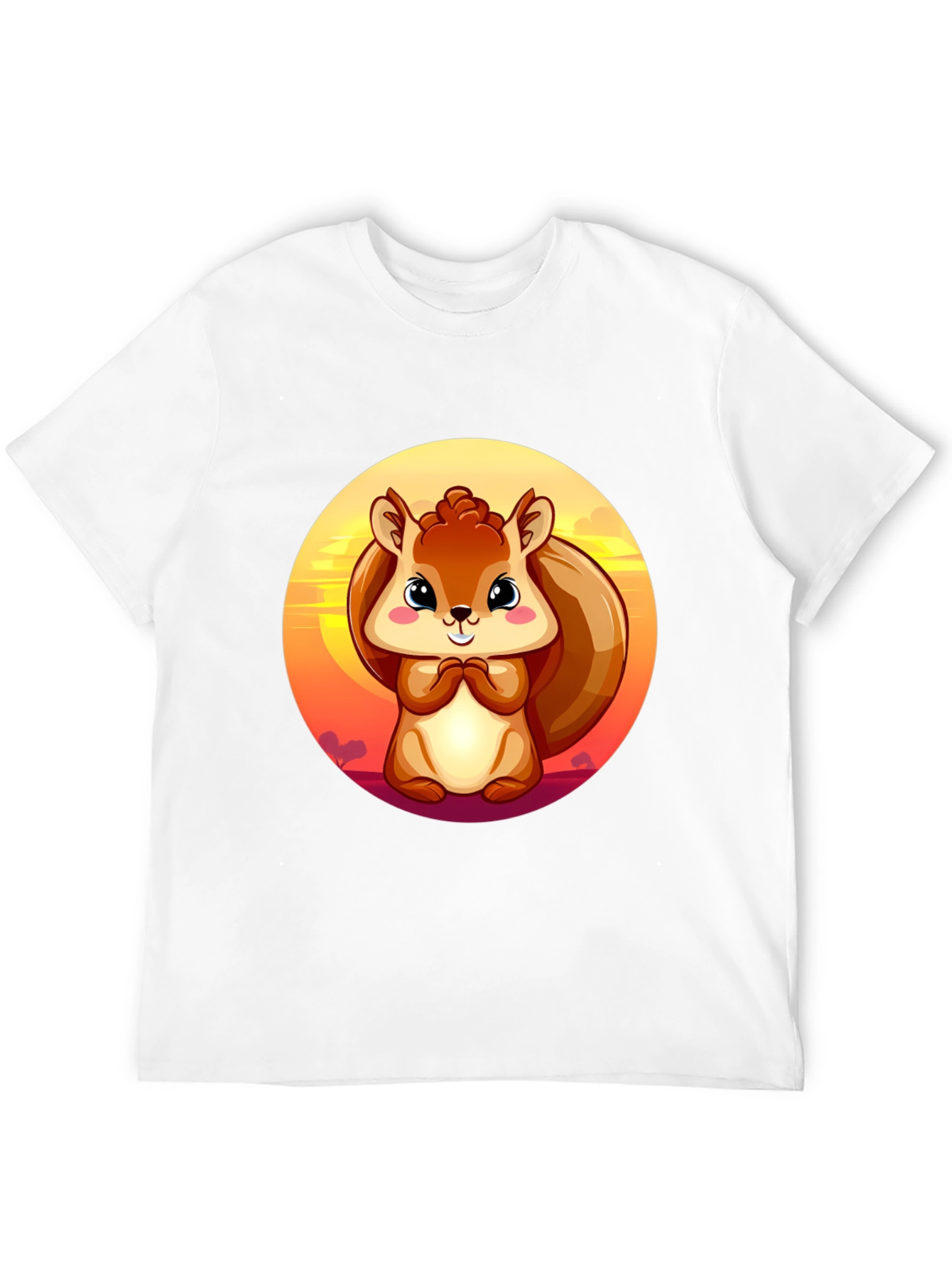 Black Squirrel Graphic Black T-Shirt view 12