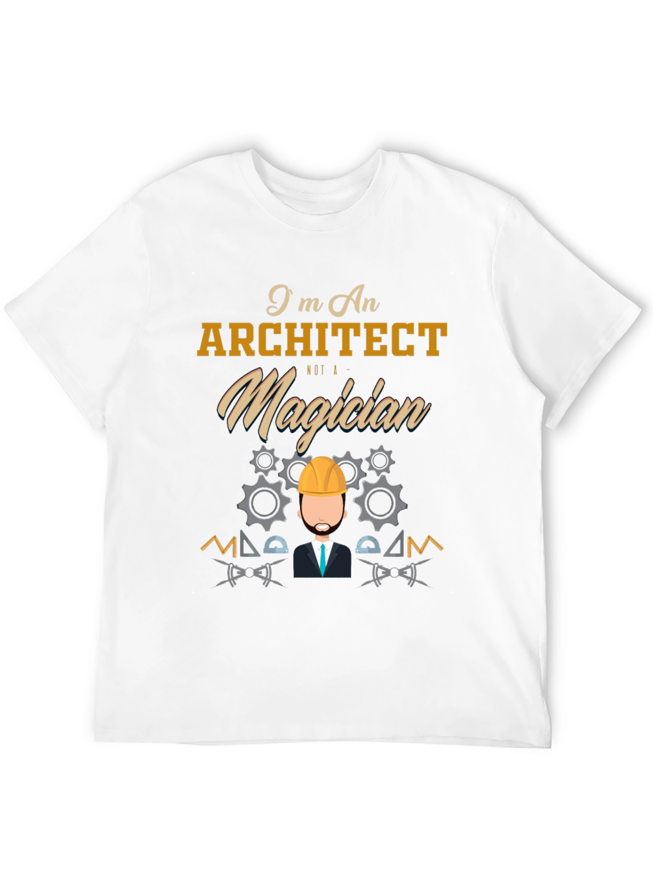 Black Architect Not a Magician Graphic Tee view 12