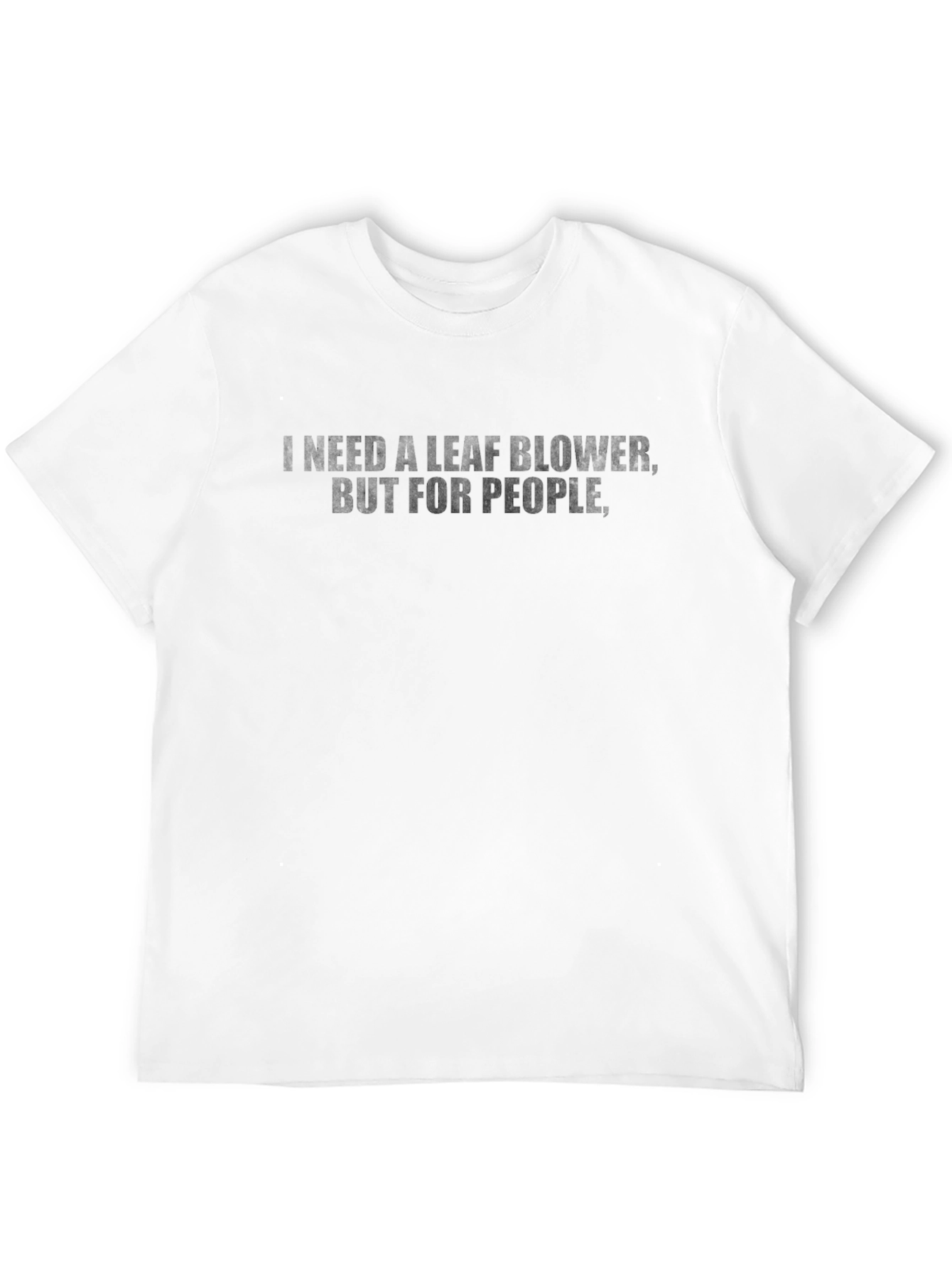 Black Funny Leaf Blower T-Shirt - Humor Apparel view 12
