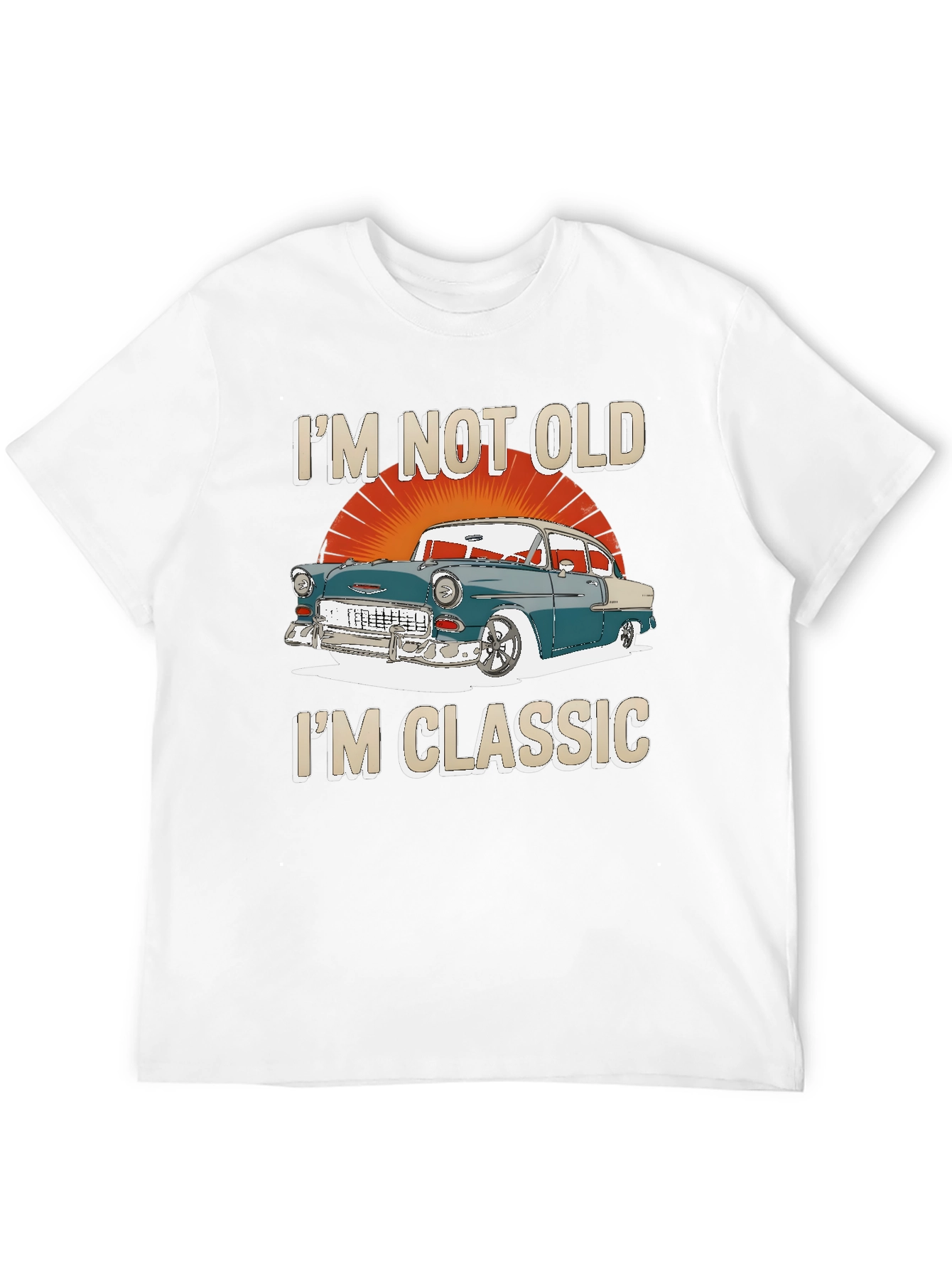 Black Classic Car Graphic T-Shirt - I'm Not Old, I'm Classic view 12