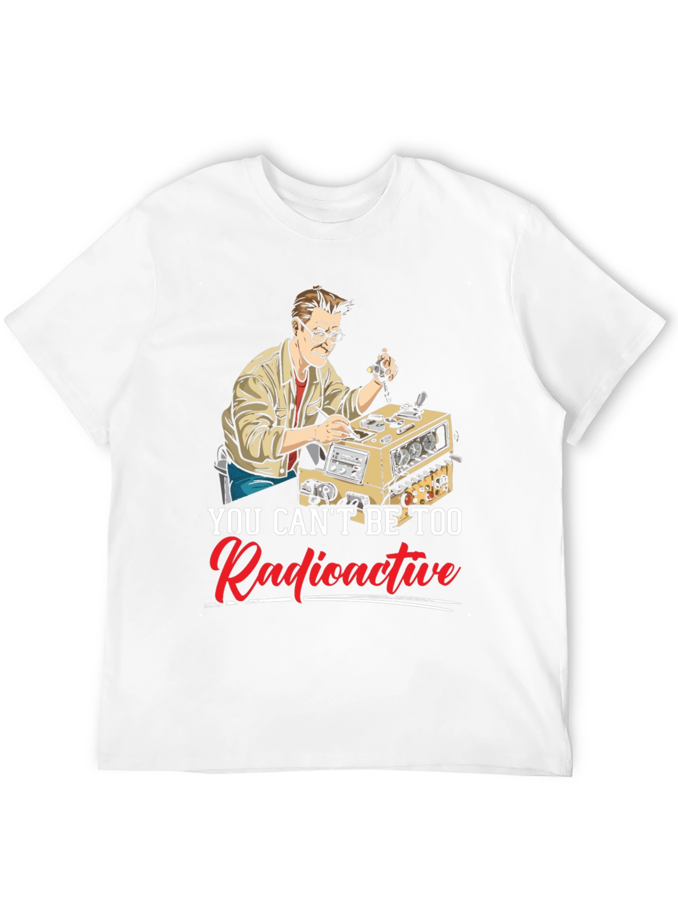 Black Radioactive Scientist Graphic T-Shirt view 12