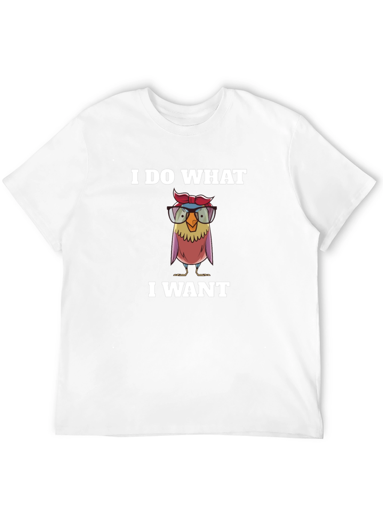 Black I Do What I Want T-Shirt - Funny Owl Design view 12
