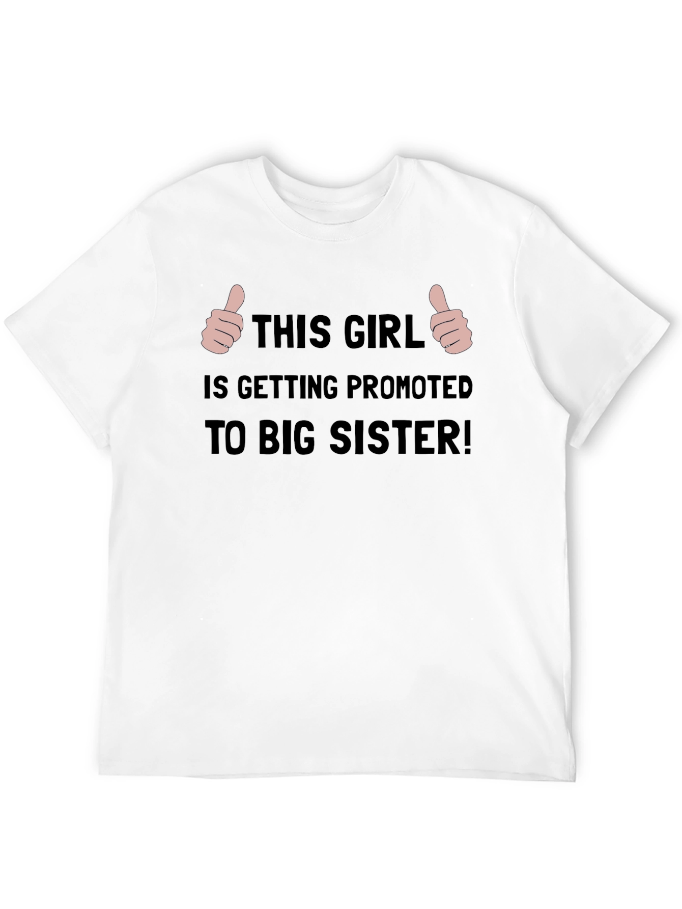 Black Promoted to Big Sister T-Shirt view 12