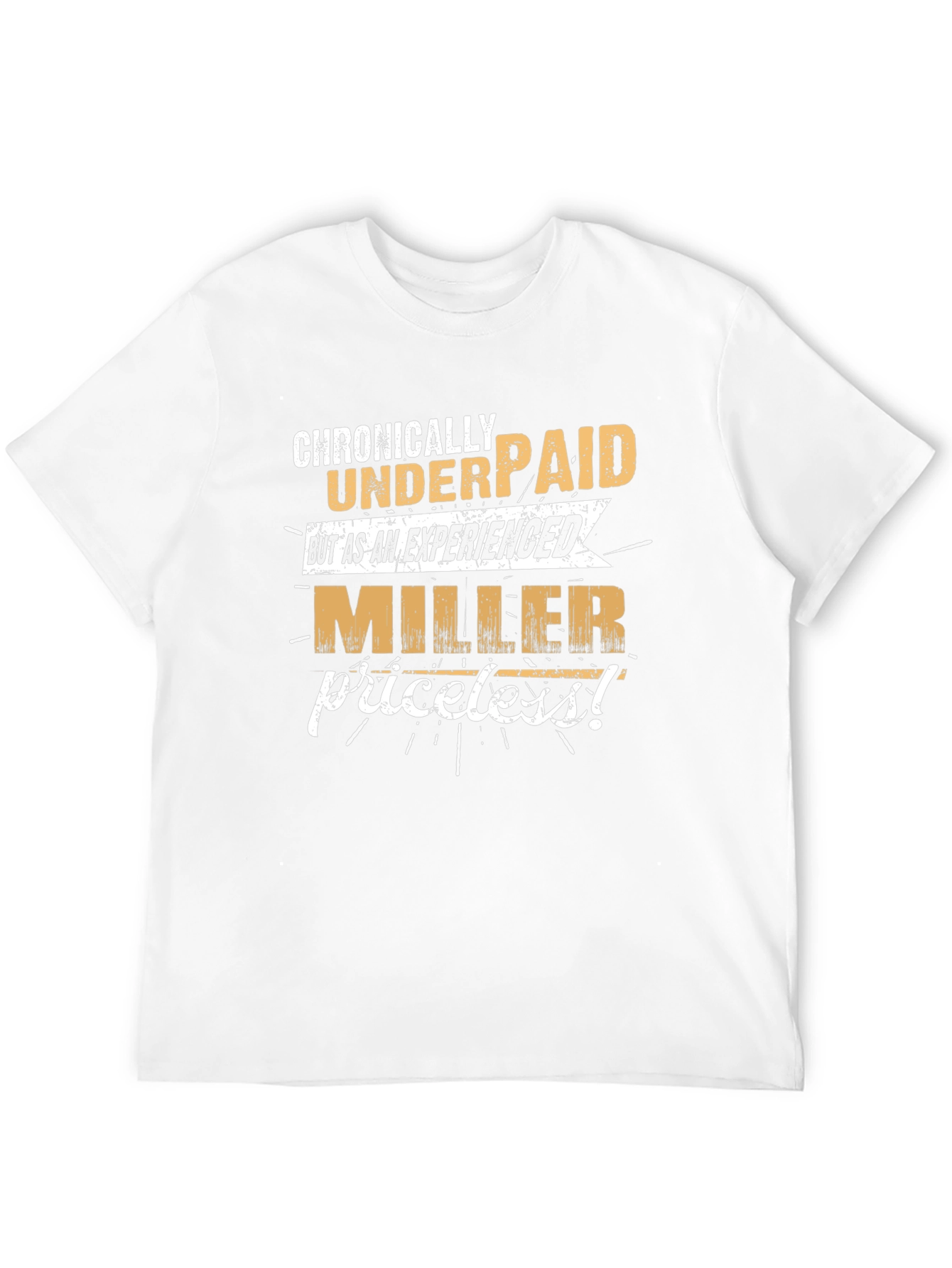 Black Chronically Underpaid Miller Graphic T-Shirt view 12