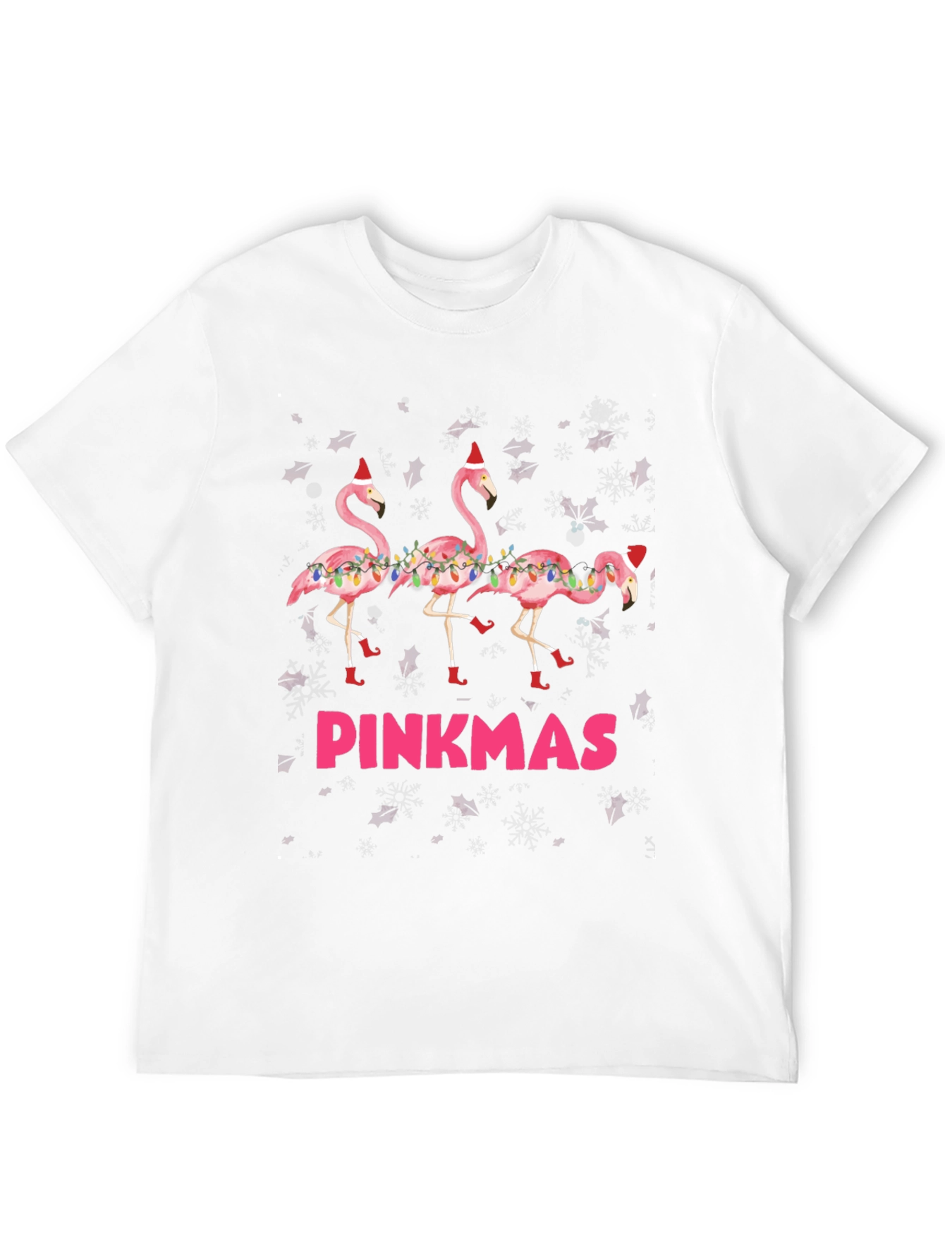 Black Pinkmas Flamingo T-Shirt view 12
