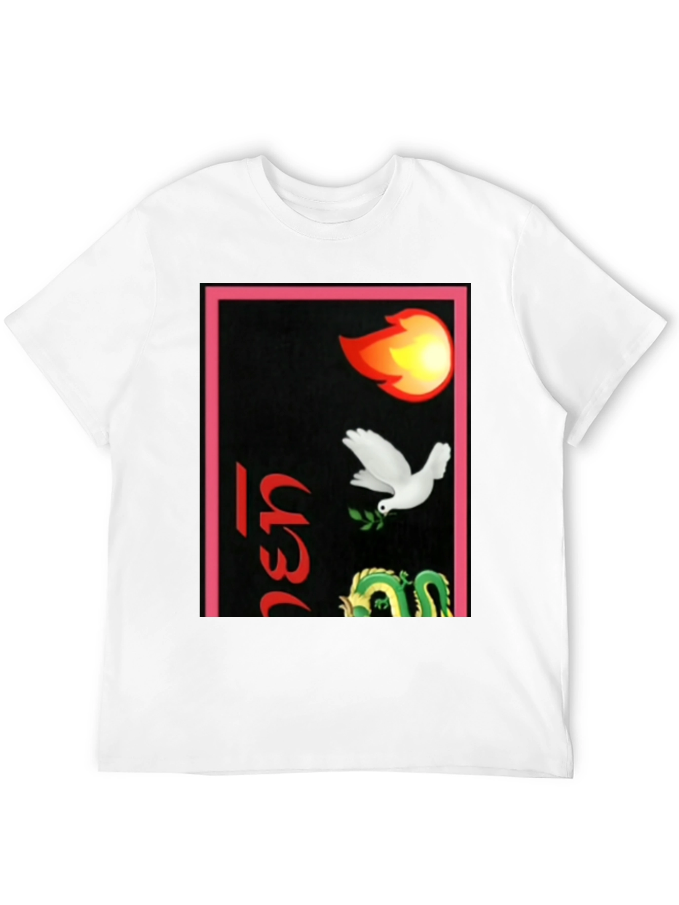 Black Graphic Print Men's Black Tee view 12