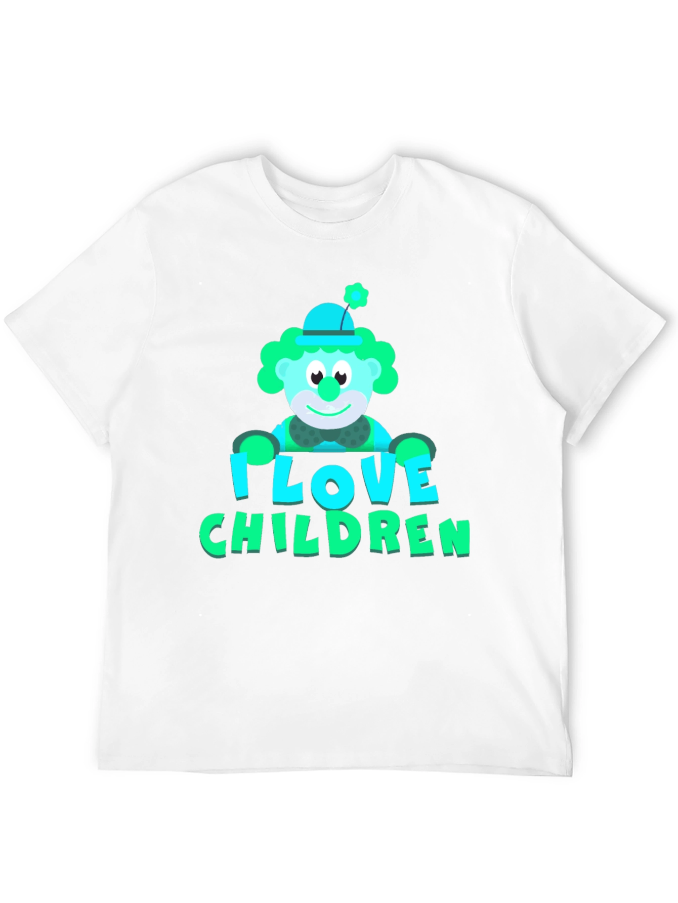 Black I Love Children Graphic T-Shirt view 12
