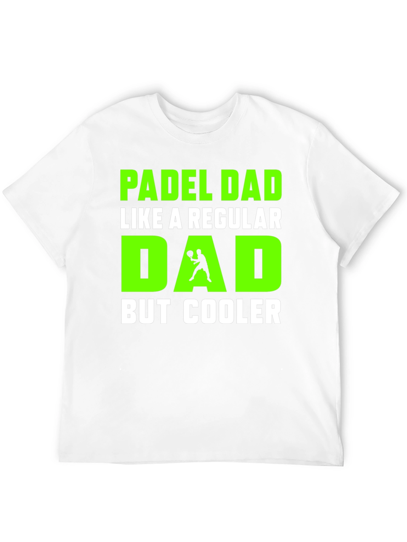 Black Padel Dad T-Shirt - Cooler Than Regular Dads! view 12