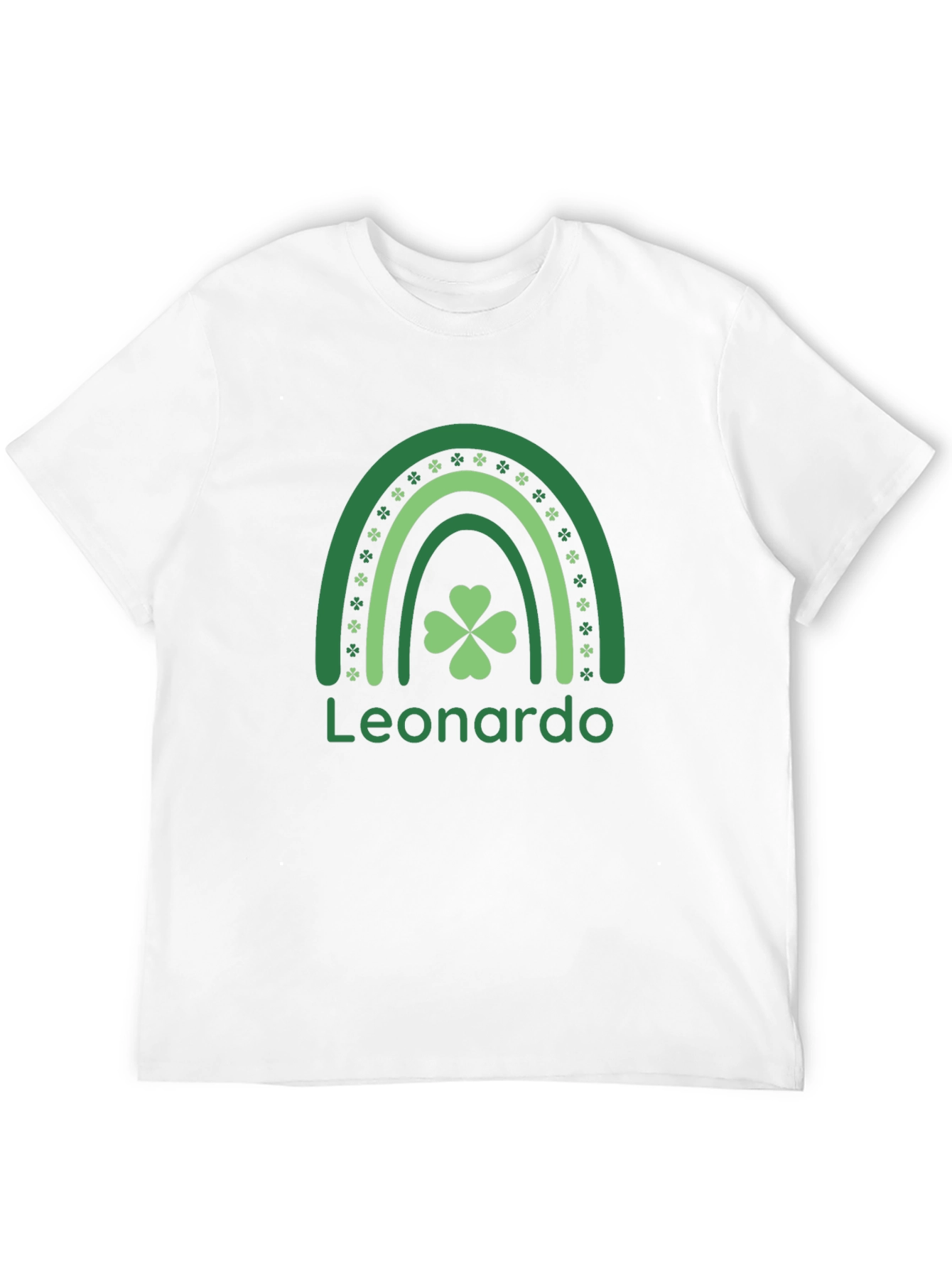 St. Patrick's Day Personalized Shamrock Rainbow T-Shirt - 12