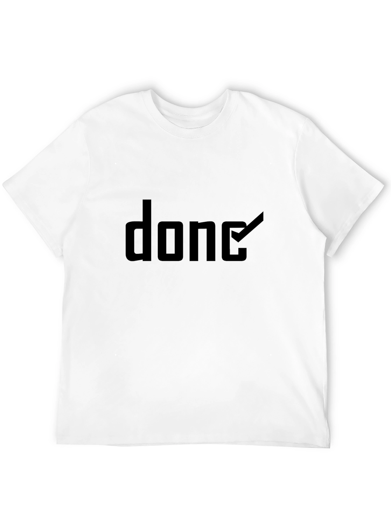 Black Black 'Done' Graphic Tee - Soft Cotton Blend view 12