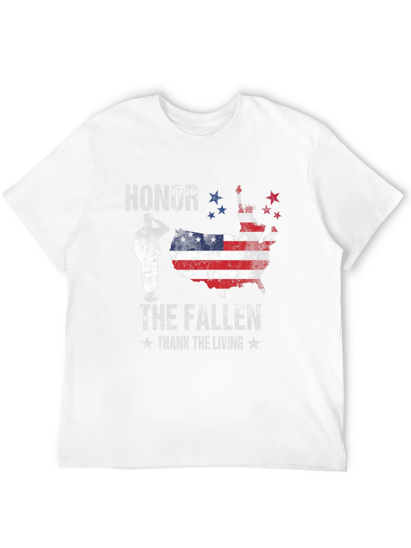 Honor The Fallen Men's Black Graphic Tee - 12