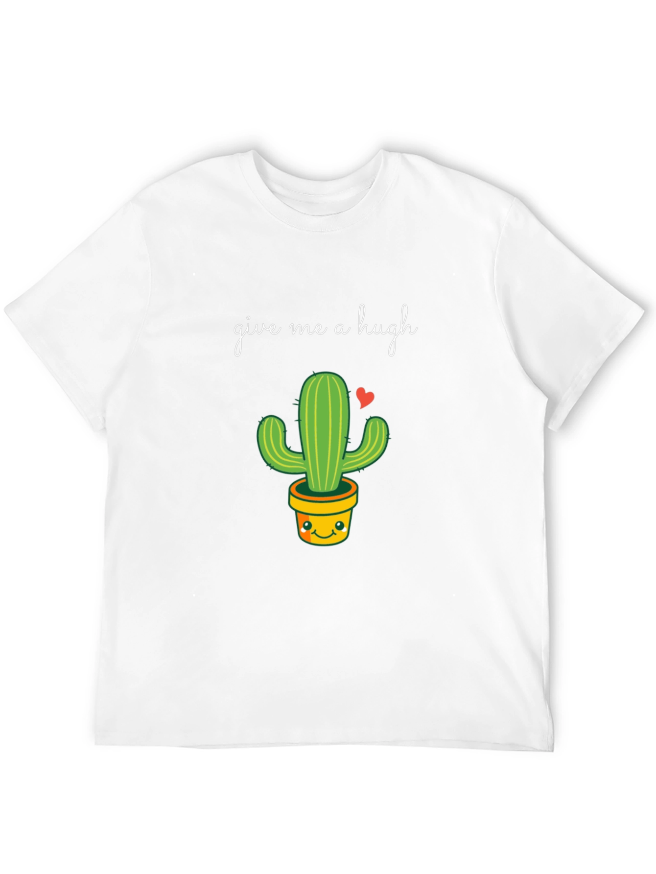 Black Give Me a Hugh Cactus T-Shirt view 12