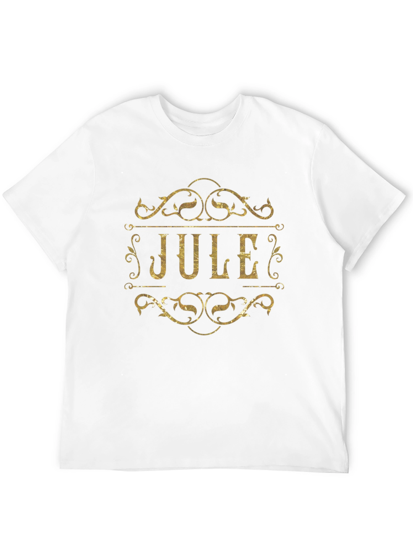 Black Jule Personalized T-Shirt - Gold Lettering view 12