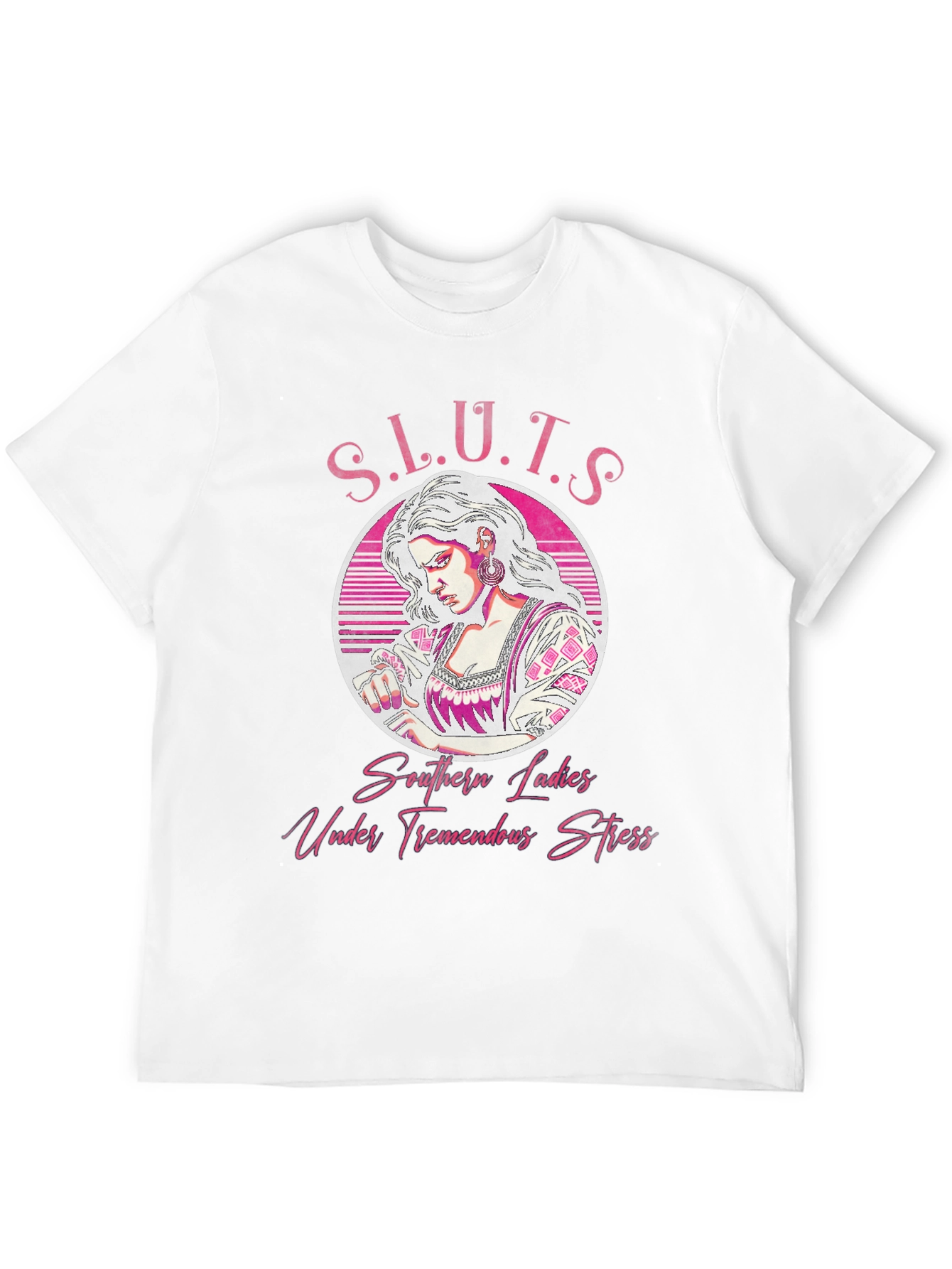 Black S.L.U.T.S T-Shirt - Southern Ladies Under Tremendous Stress view 12