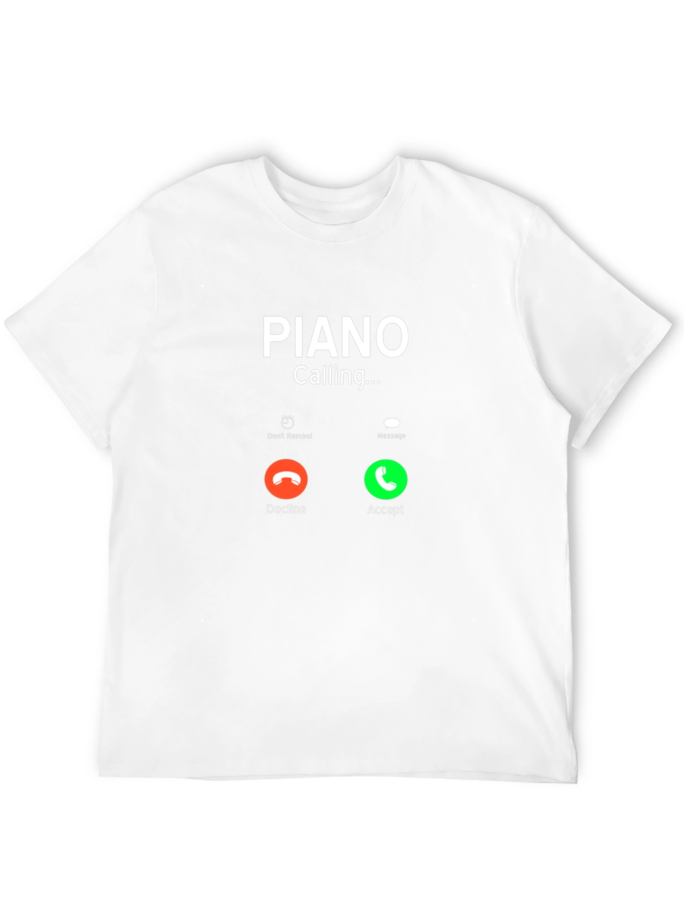 Black Piano Calling Black T-Shirt view 12