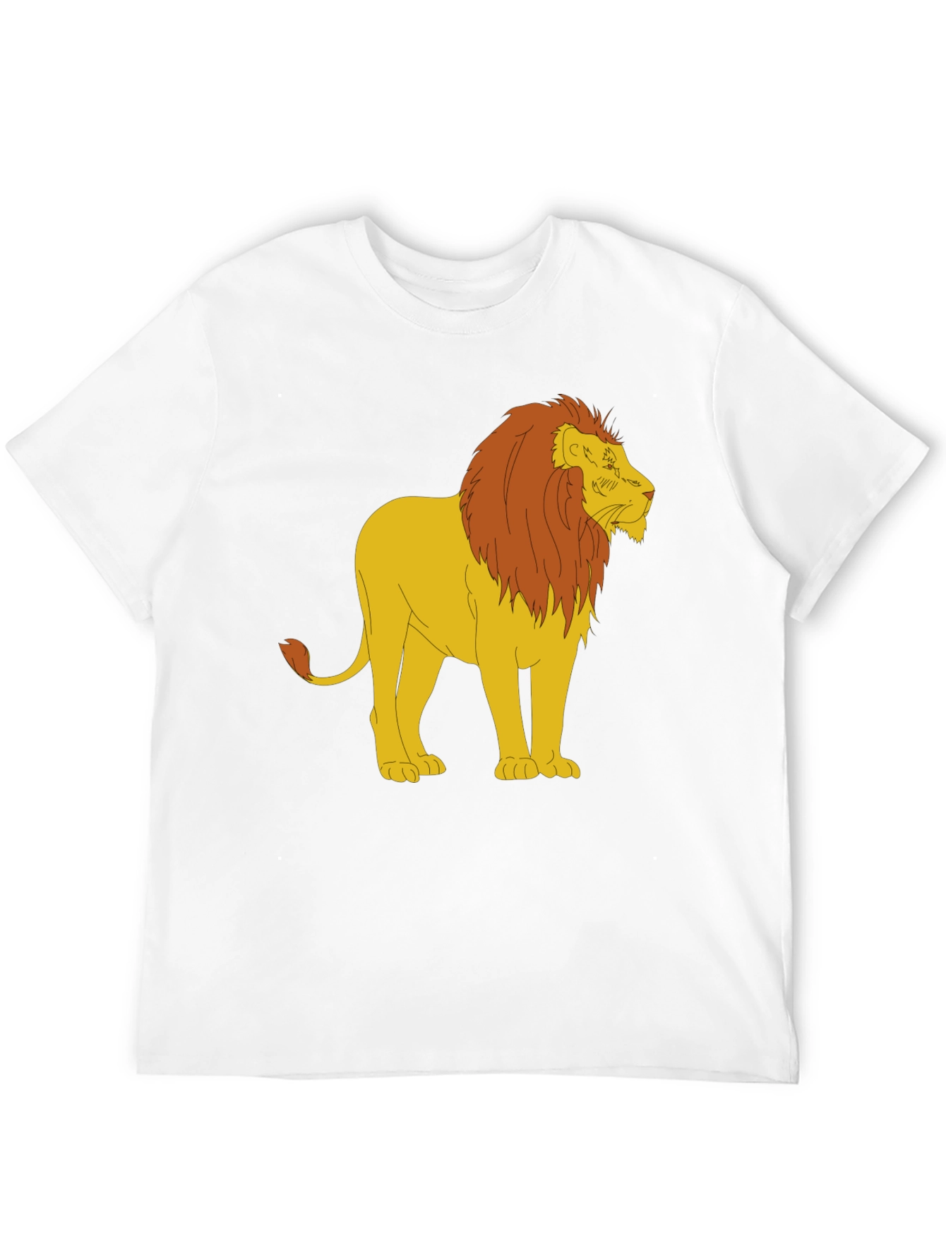 Black Lion Graphic Tee - Black Cotton Blend T-Shirt view 12