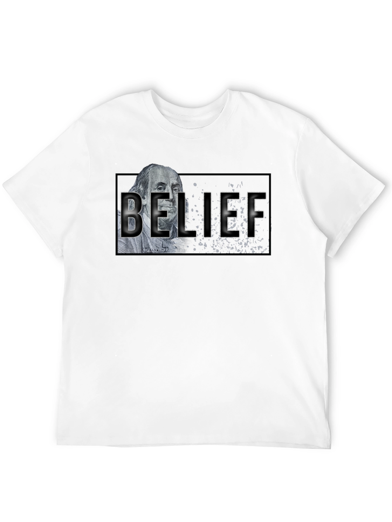 Black Belief Graphic T-Shirt - Black Crew Neck view 12