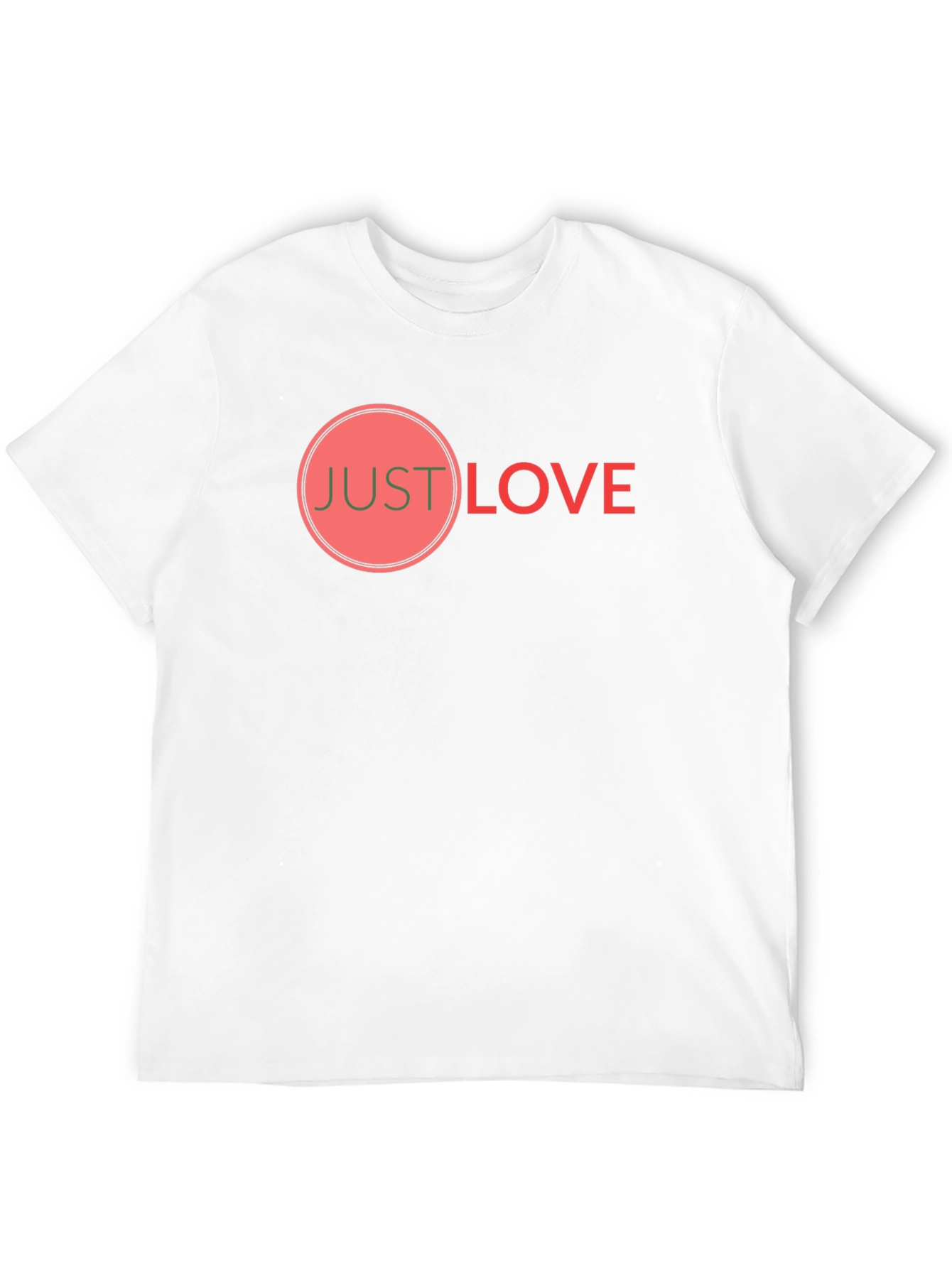 Black Just Love Graphic Tee - Soft Cotton Blend view 12
