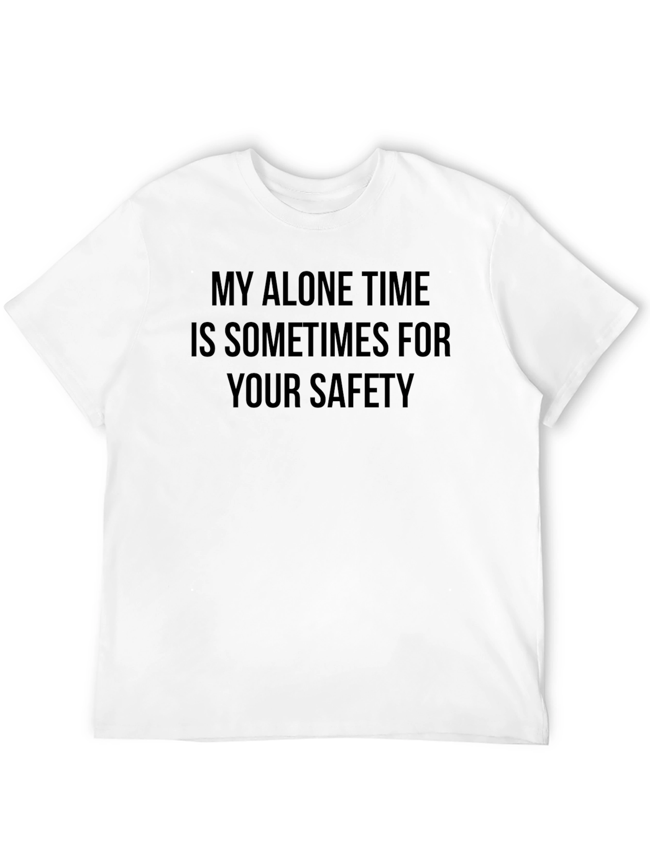 Black My Alone Time T-Shirt - Funny Graphic Tee view 12