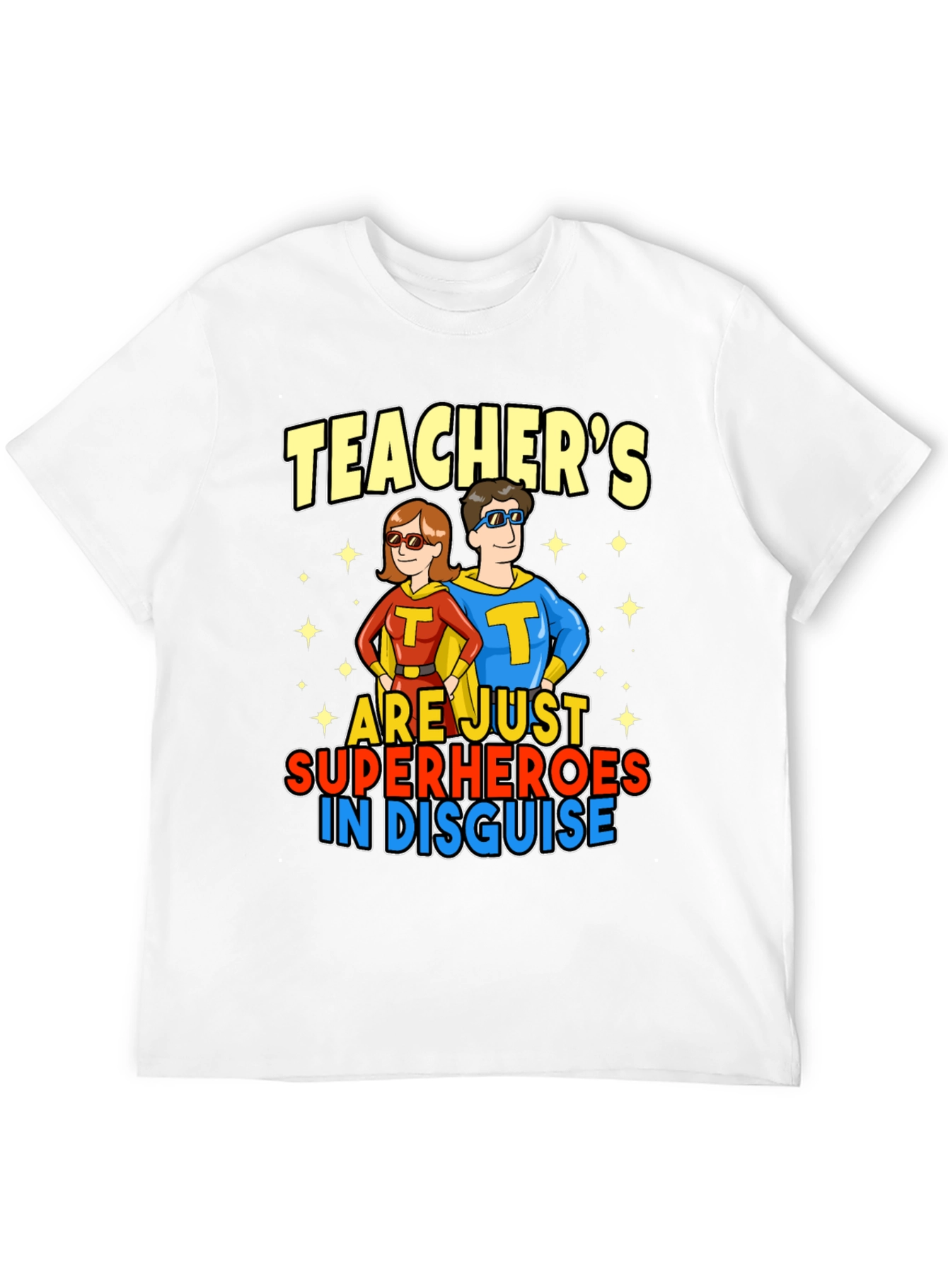 Black Teacher Superhero T-Shirt view 12