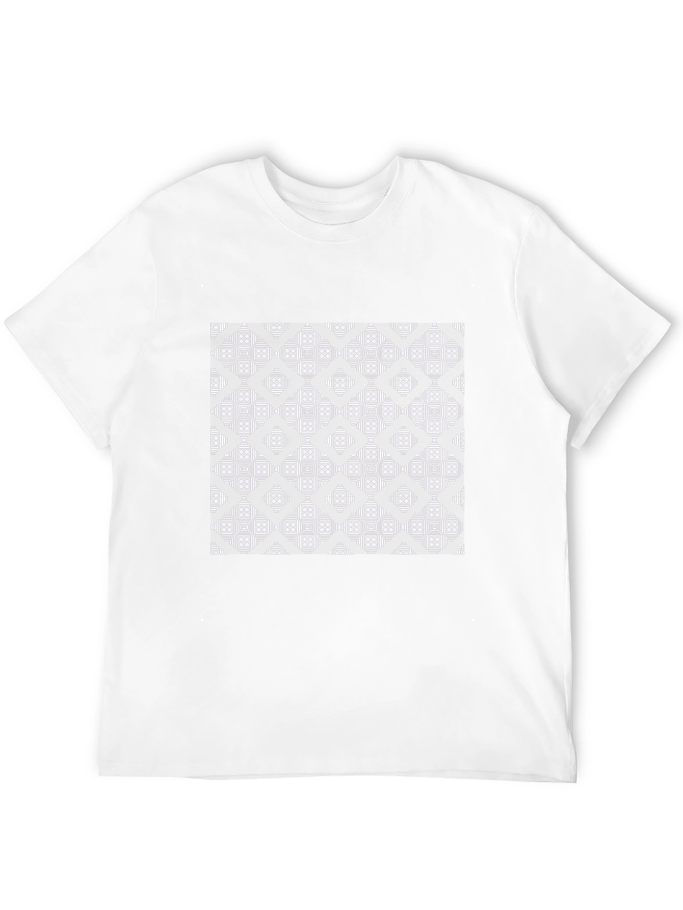 Black Geometric Black T-Shirt - Modern Pattern view 12