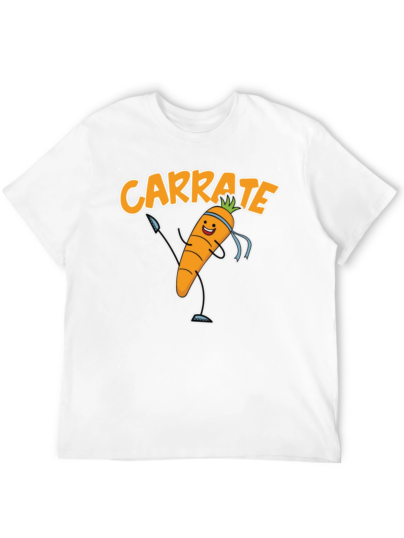 Black Carrate T-Shirt - Funny Carrot Karate Tee view 12