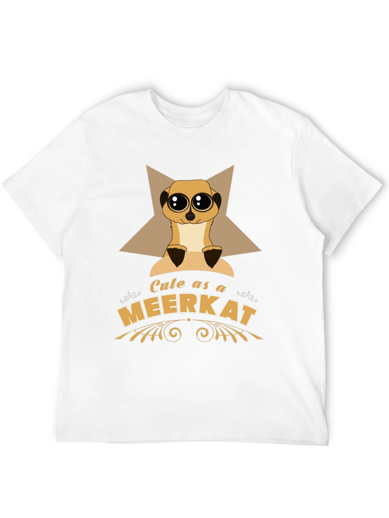 Black Cute as a Meerkat T-Shirt view 12