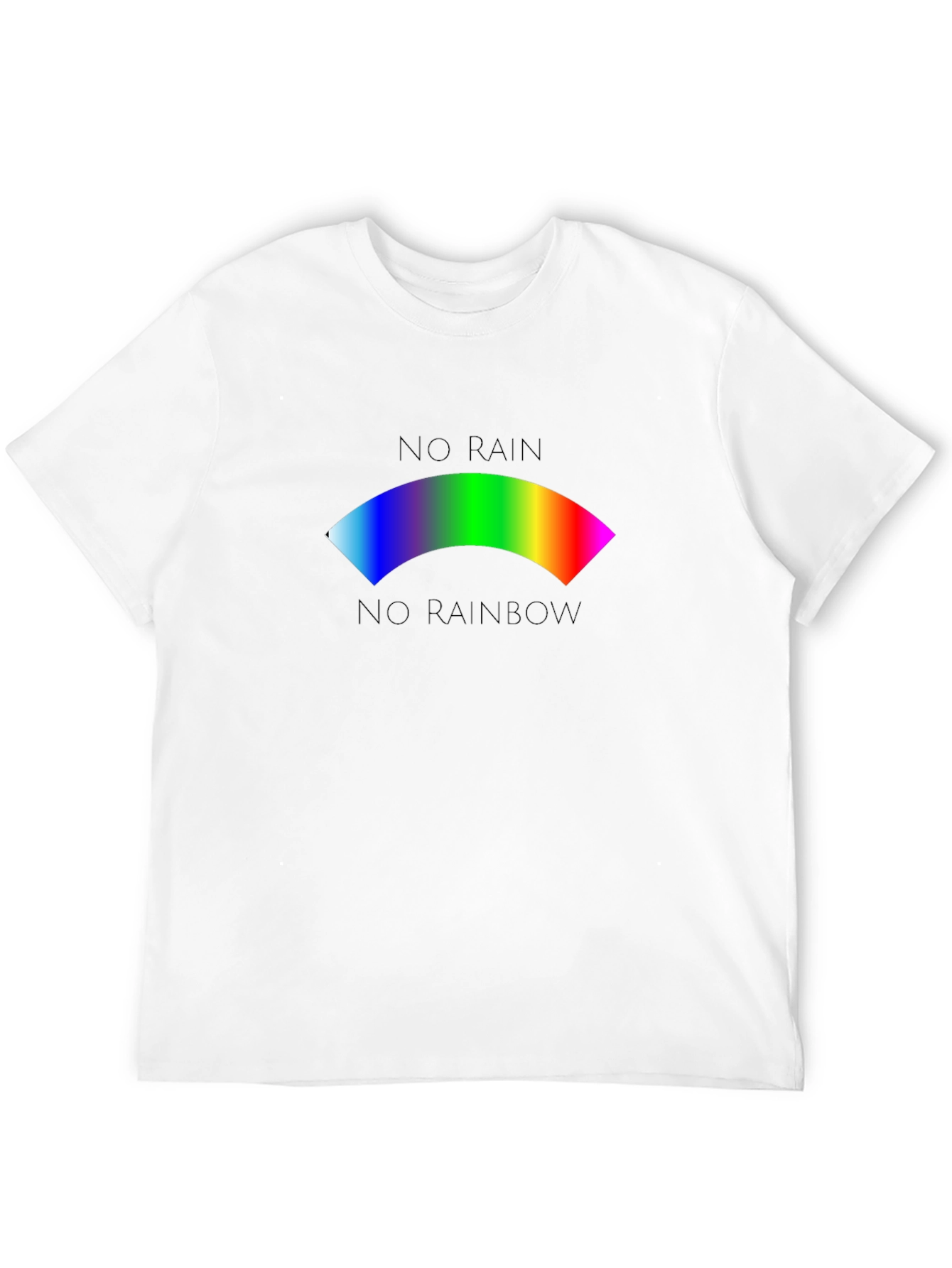 Black No Rain No Rainbow Graphic T-Shirt view 12