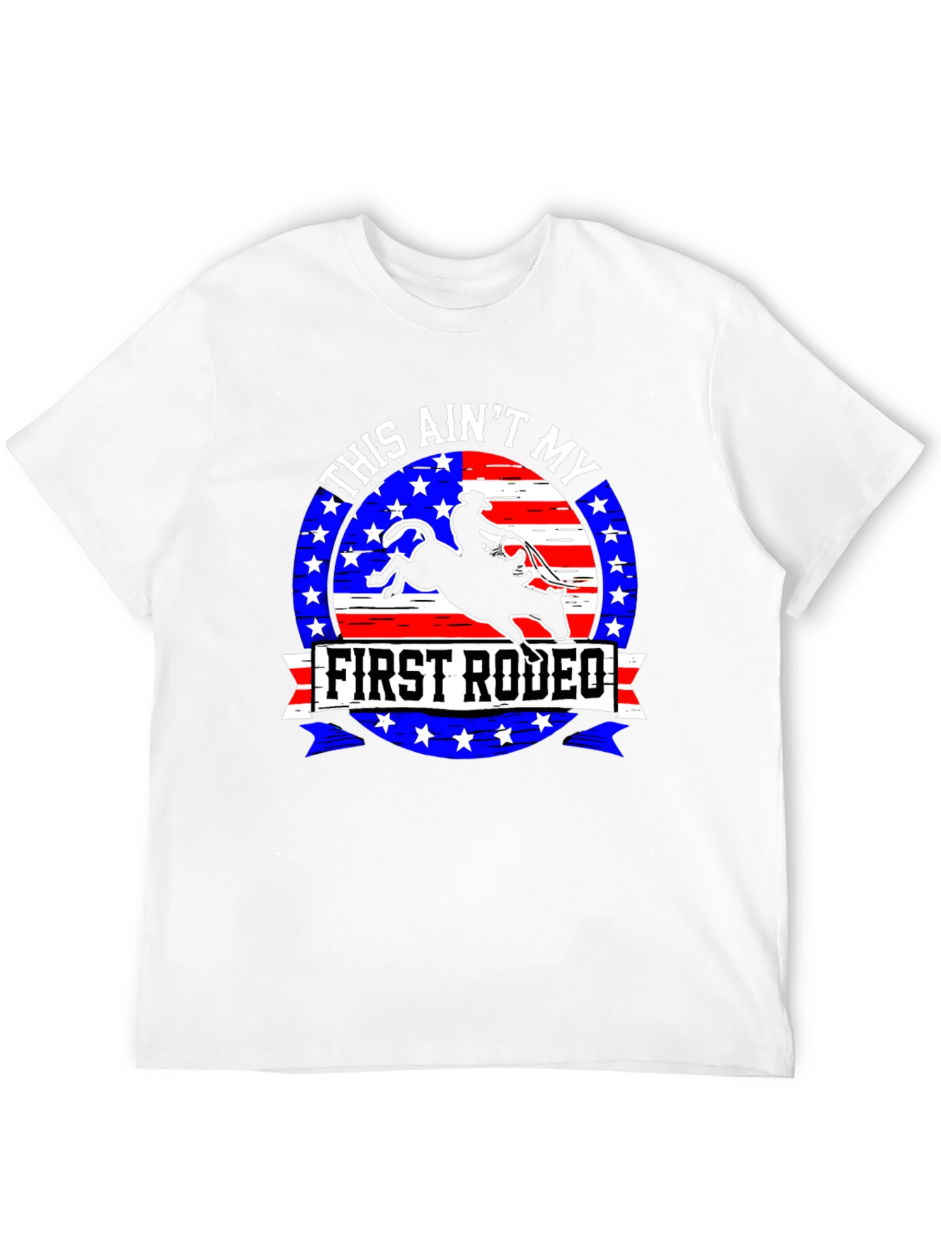 Black First Rodeo Graphic Tee - Cowboy Bull Riding Design view 12