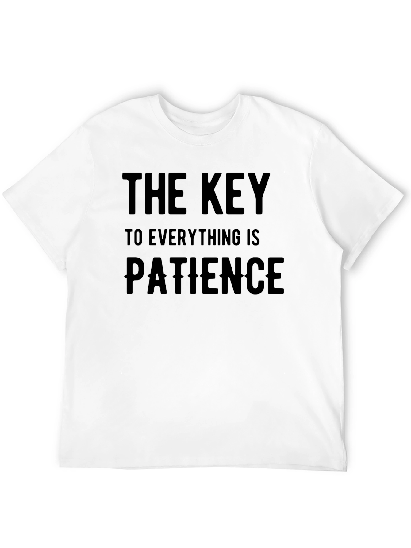 Black Patience Is Key Black Graphic T-Shirt view 12