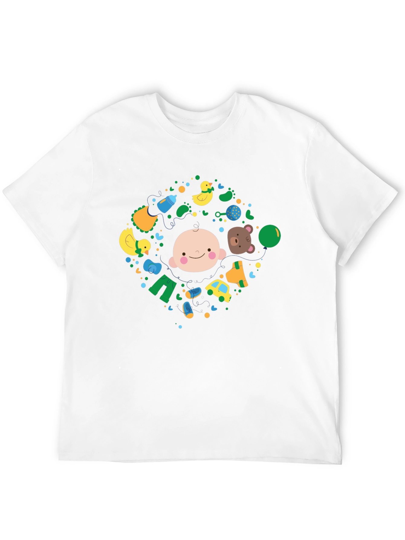 Baby Circle Graphic Tee - Black - 12