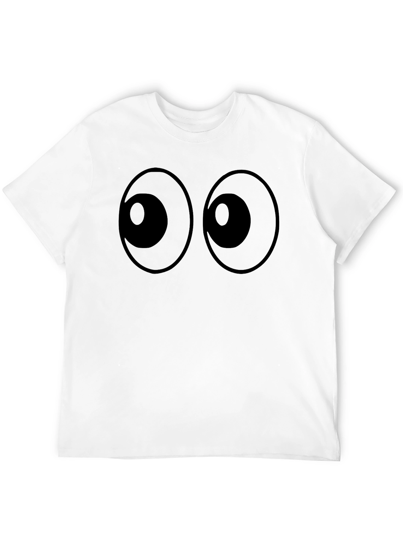 Black Googly Eyes Black T-Shirt view 12