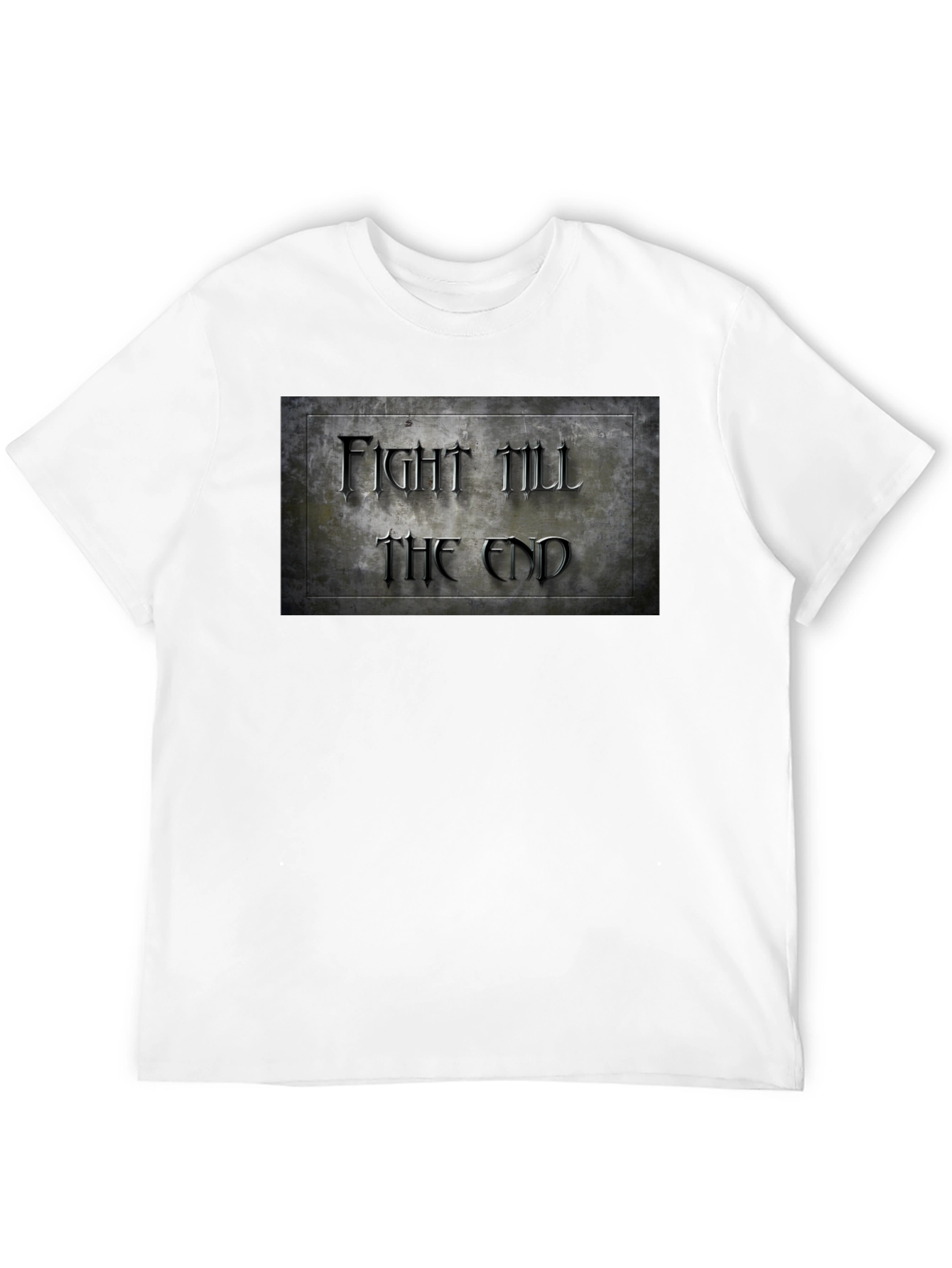 Black Fight Till The End Graphic T-Shirt view 12