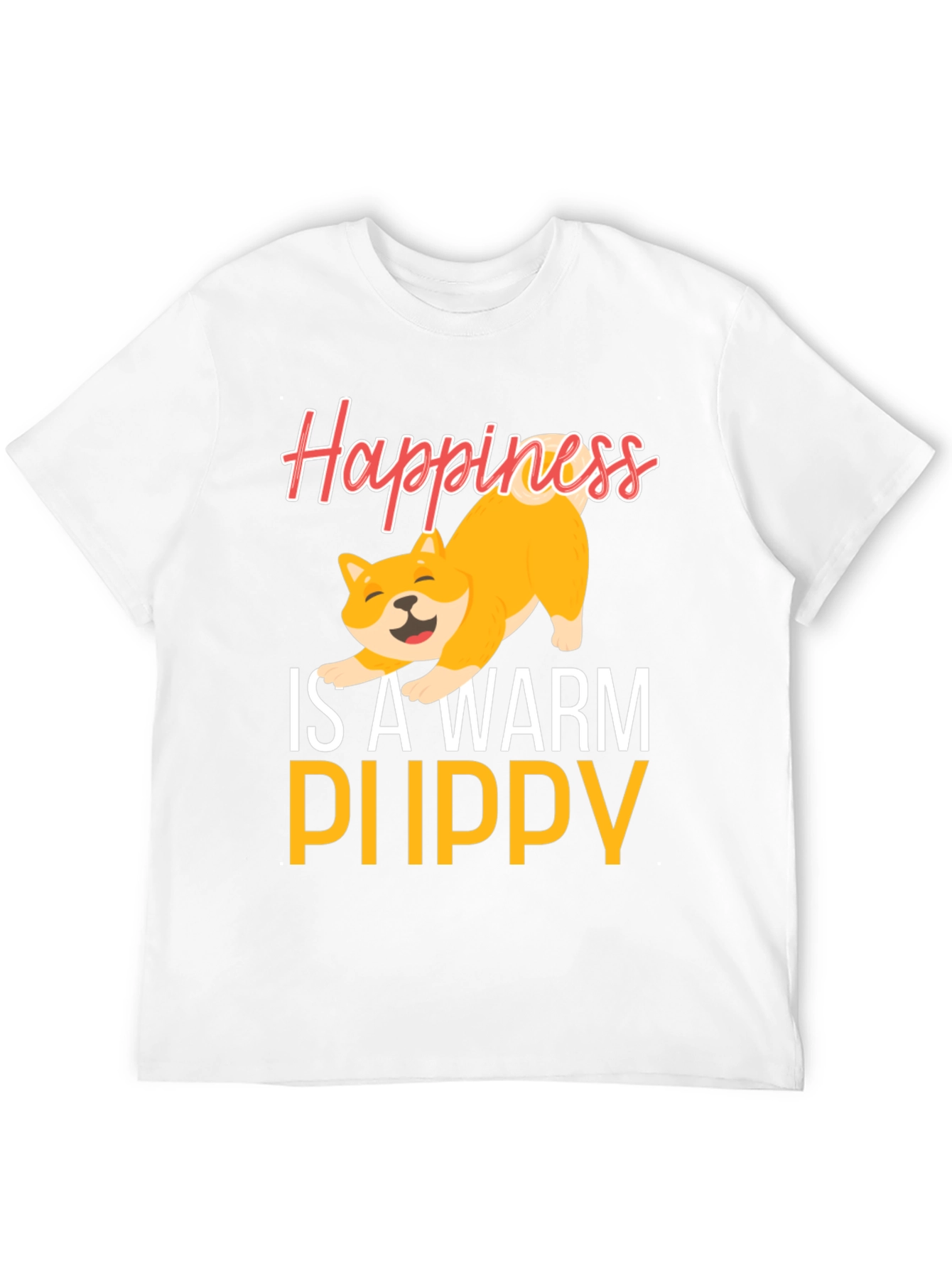 Black Happiness is a Warm Puppy Graphic Tee view 12
