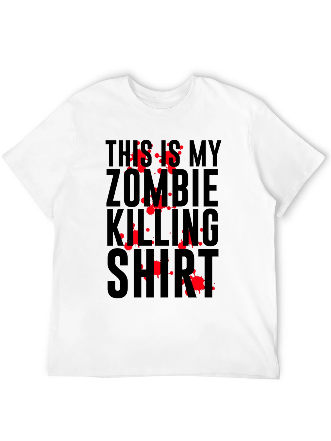Black Zombie Killing Shirt - Horror Graphic Tee view 12