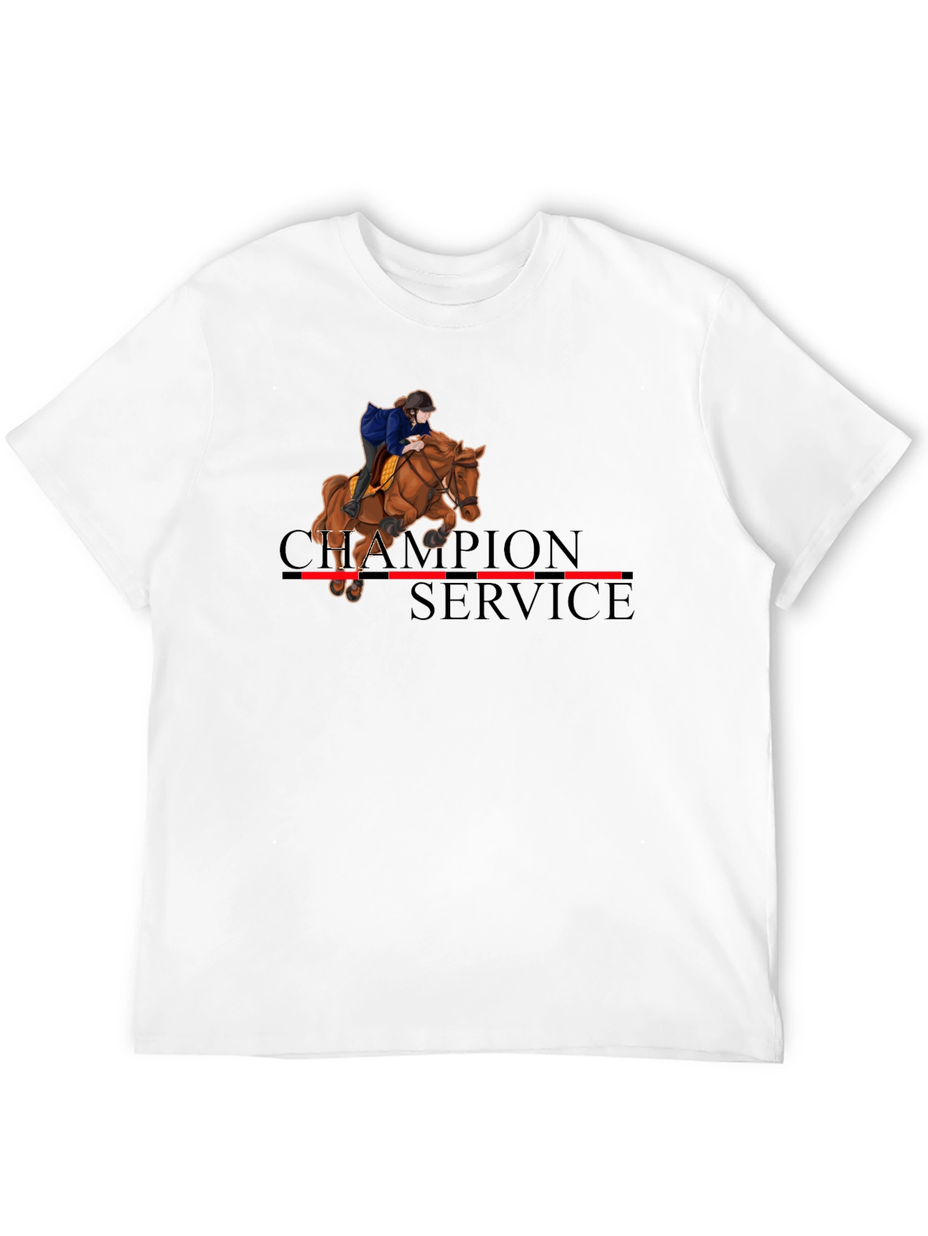 Equestrian Champion Service Black T-Shirt - 12