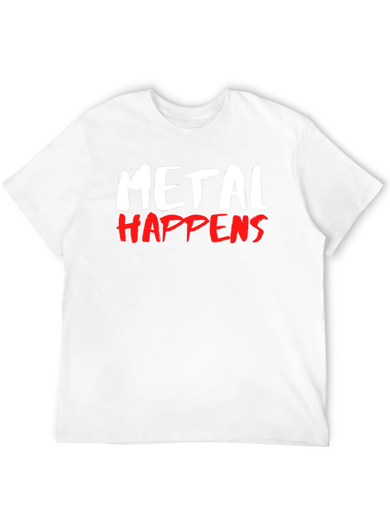 Black Metal Happens Graphic Print T-Shirt - Black view 12