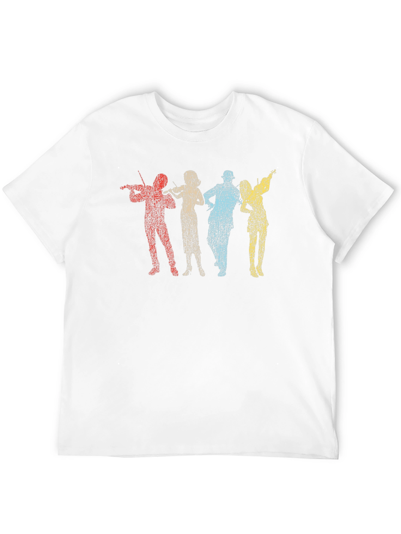 Black Retro Musical Group T-Shirt view 12