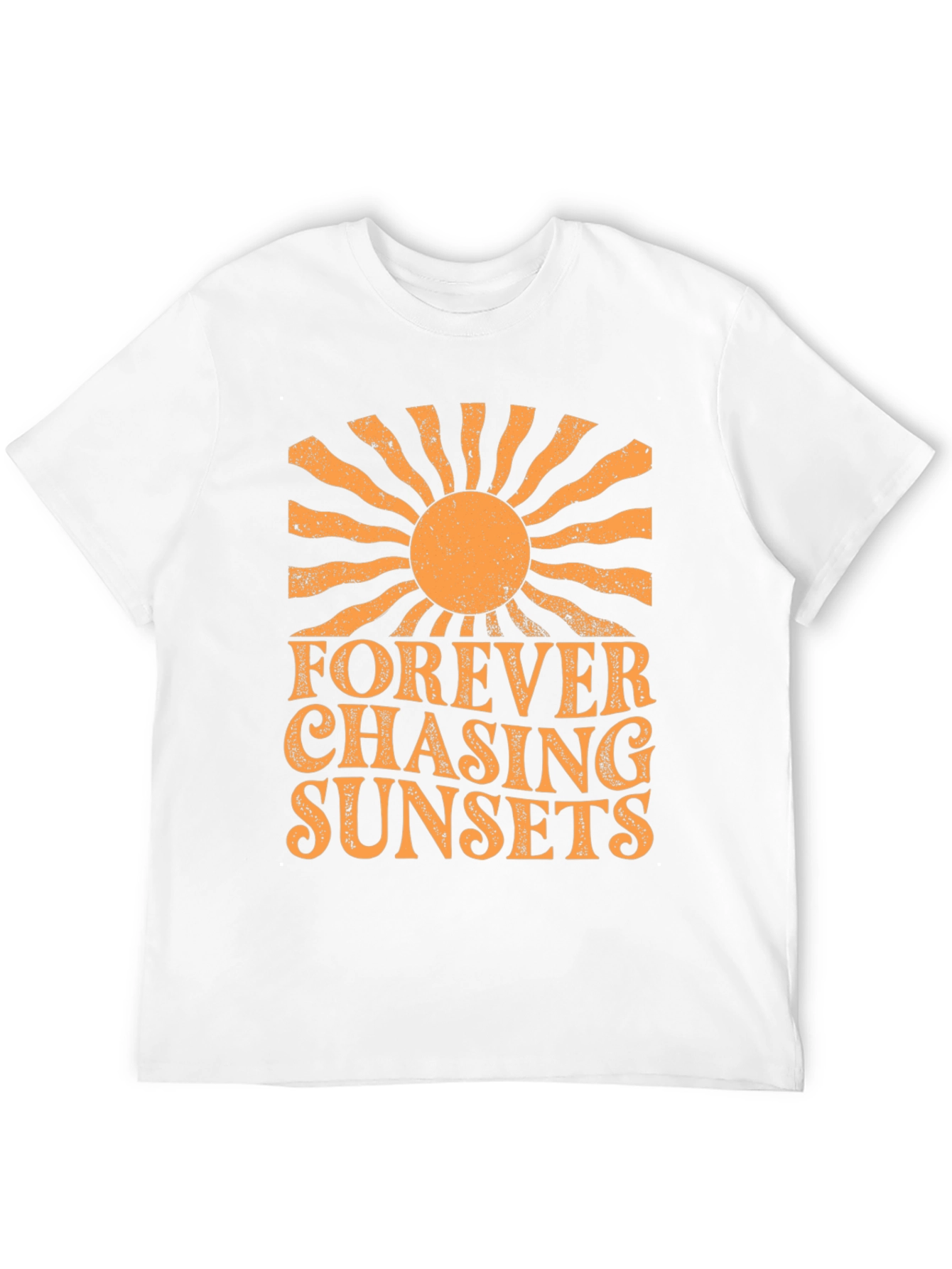 Black Forever Chasing Sunsets Graphic Tee view 12