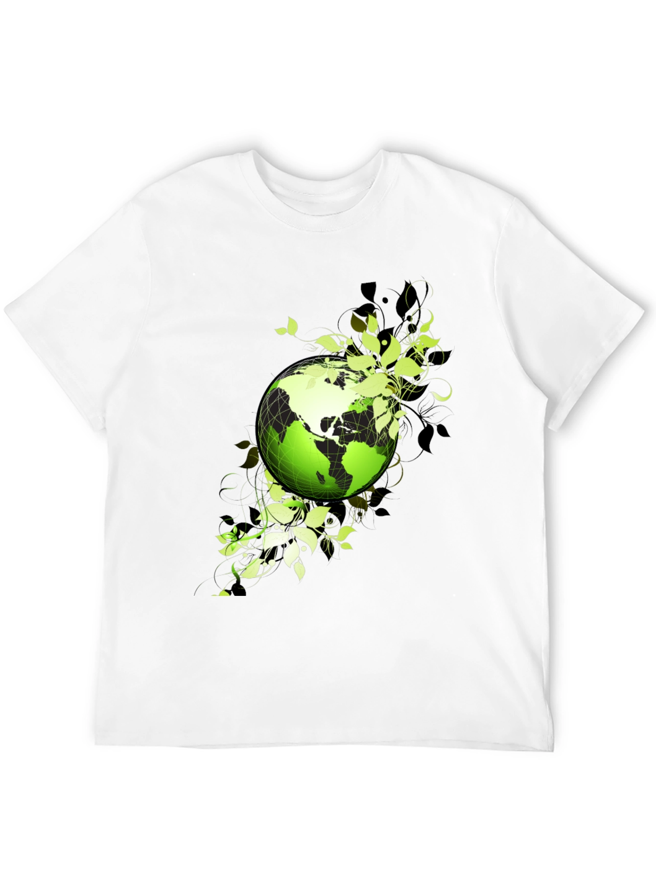 Black Eco Earth Graphic T-Shirt - Black view 12