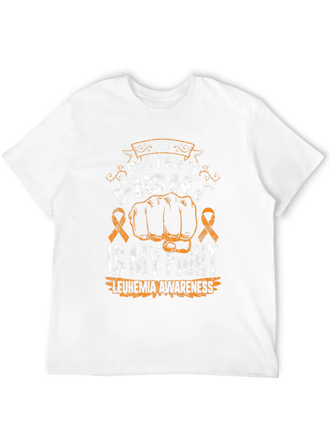 Black Leukemia Awareness T-Shirt: My Sister's Fight view 12