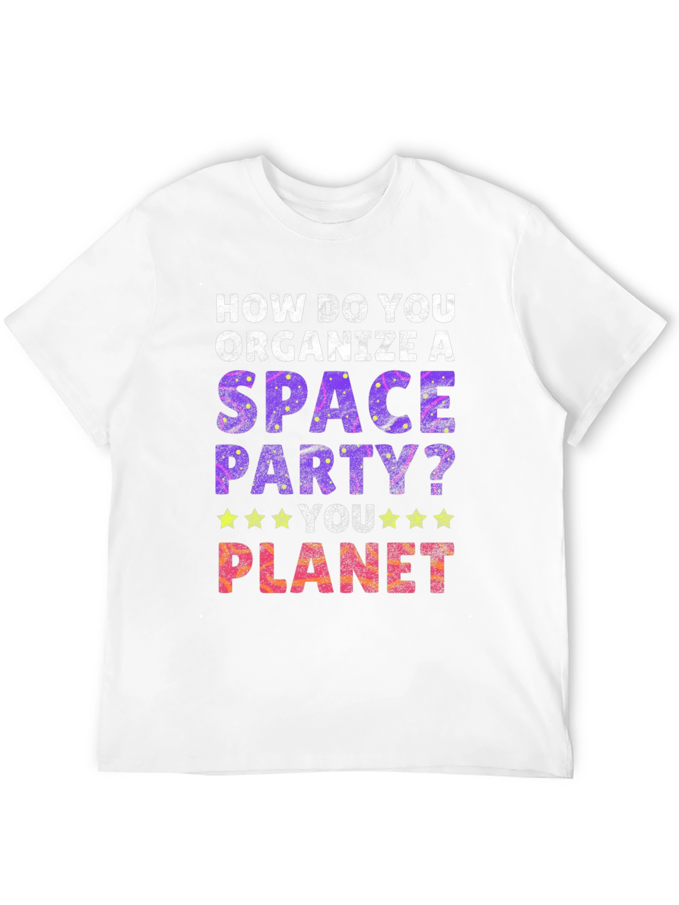Black Space Party T-Shirt - You Planet! view 12