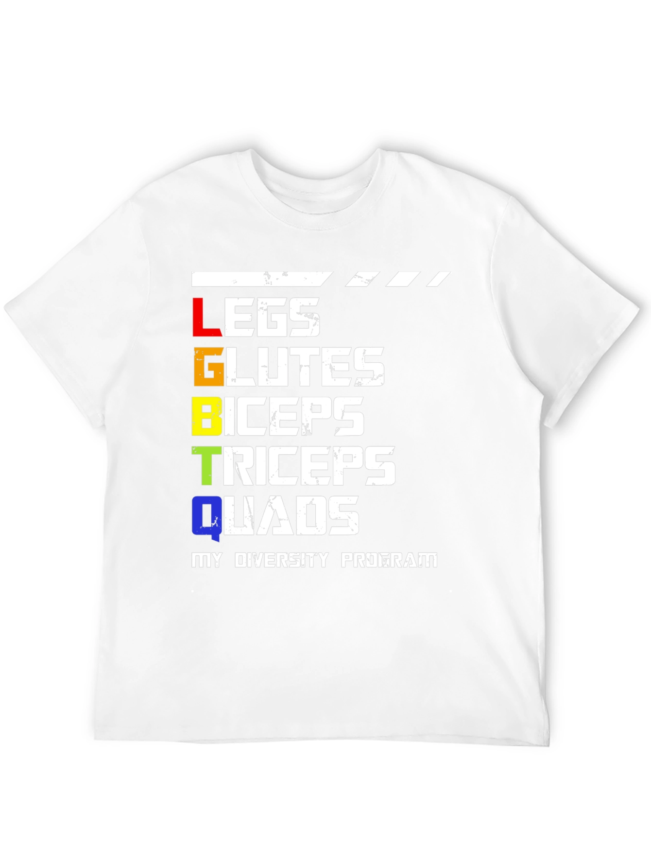 Black LGBTQ Funny Gym Workout Shirt view 12